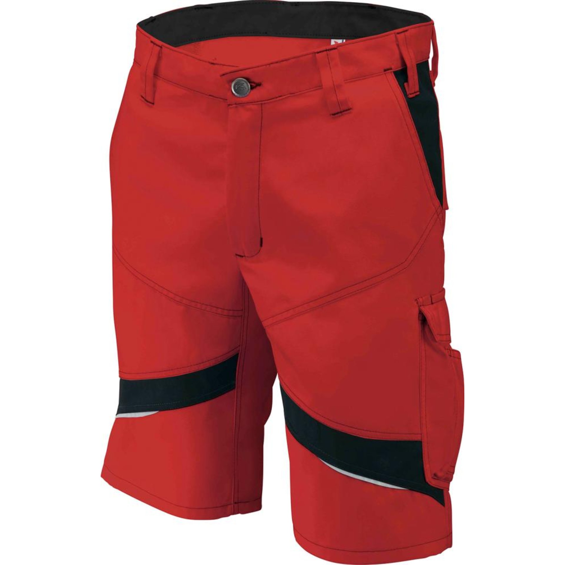 Bermuda ACTIVIQ, Gr. 40, mittelrot/schw.