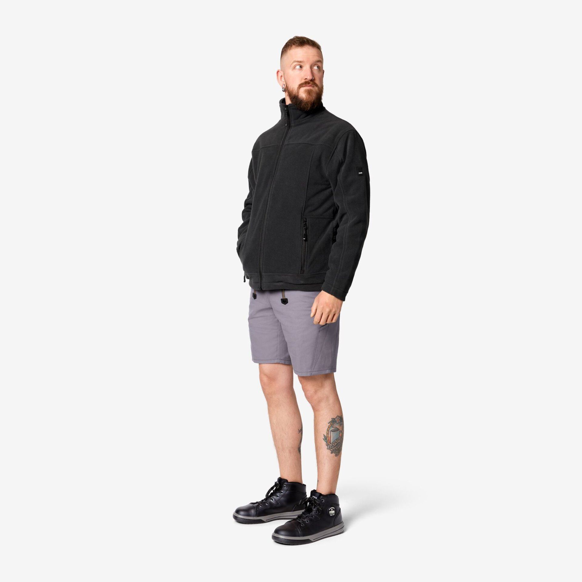 ROMAN Fleece-Jacke anthrazit 2XL