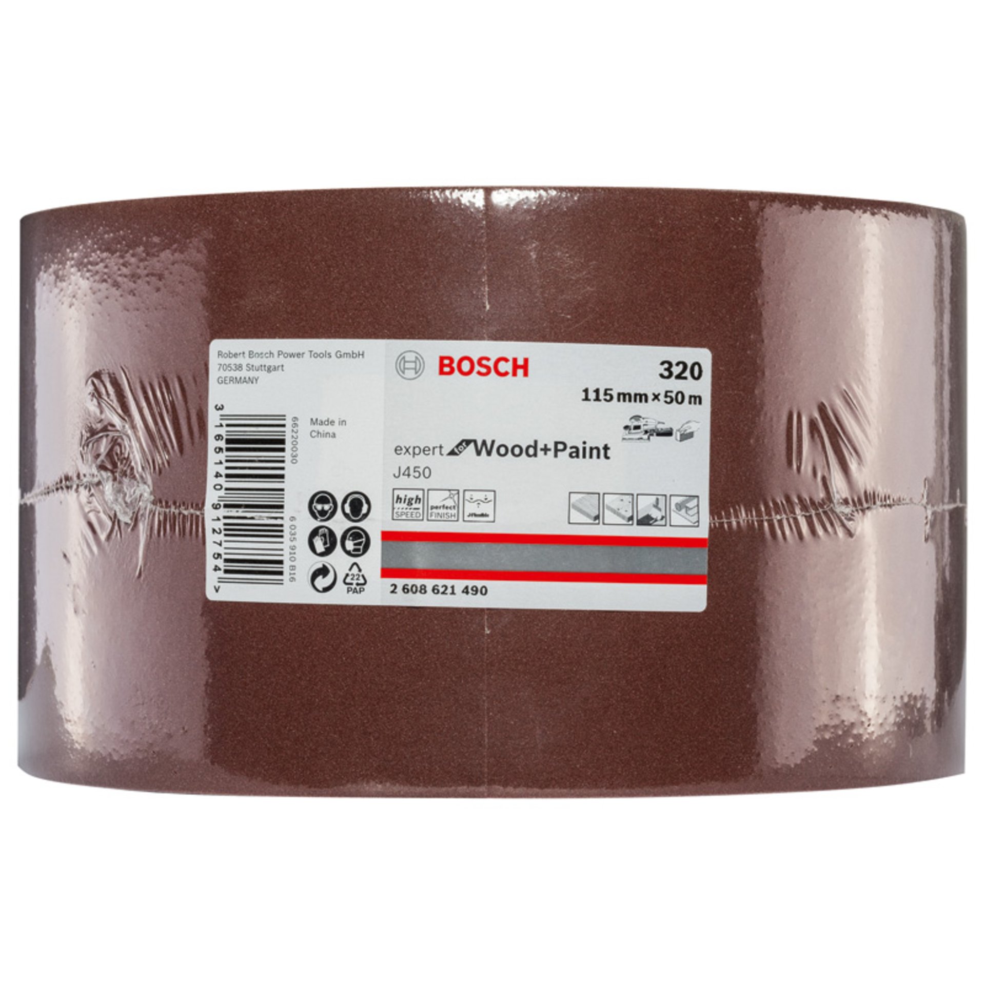 Schleifblatt J450 Expert for Wood and Paint, 115 mm x 50 m, G320