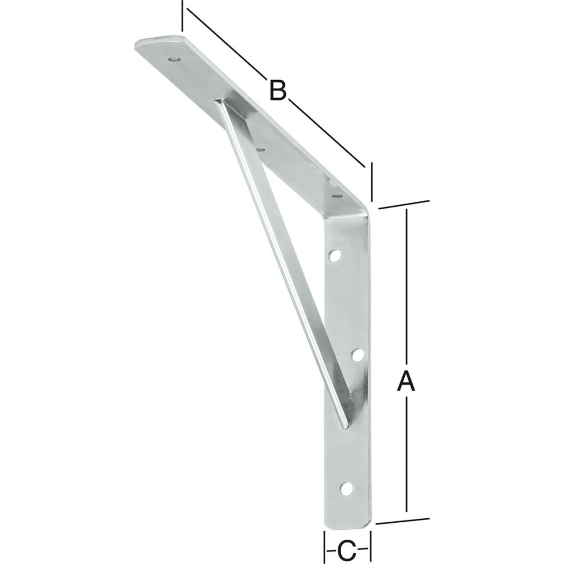Stegkonsole verz. 300 x 200 mm Nr. 159300Z VORMANN