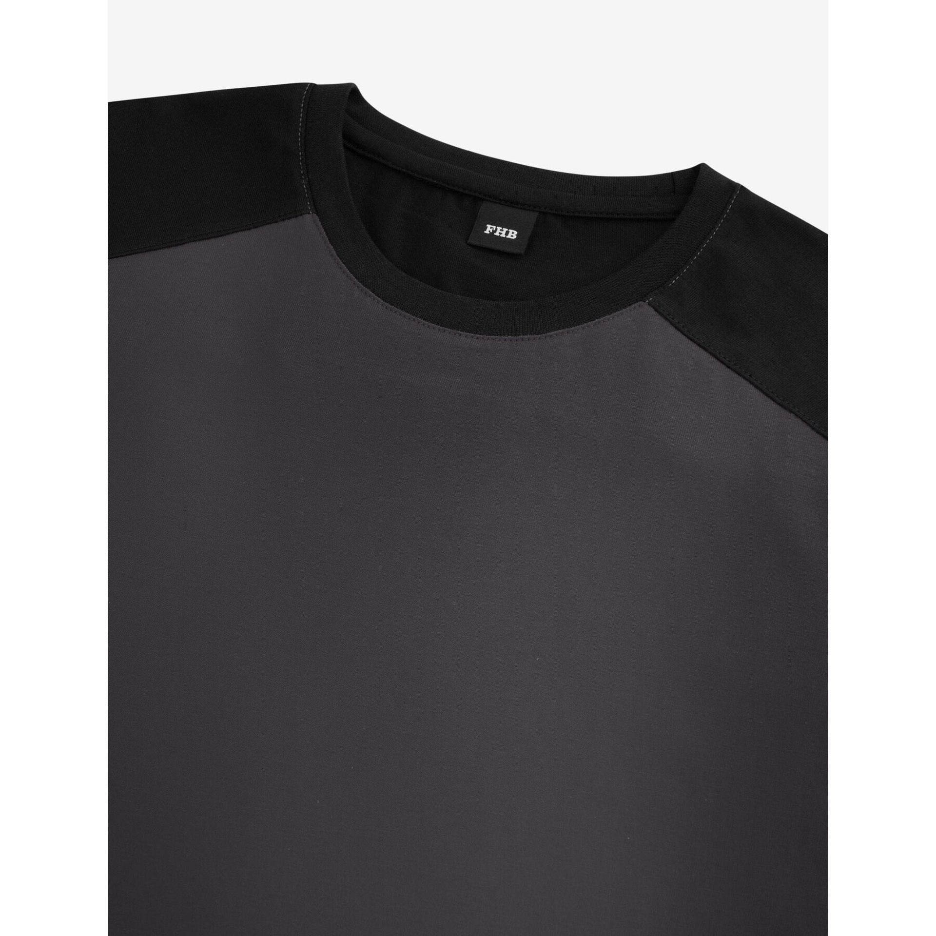 MARC T-Shirt zweifarbig anthrazit-schwarz Gr. 2XL