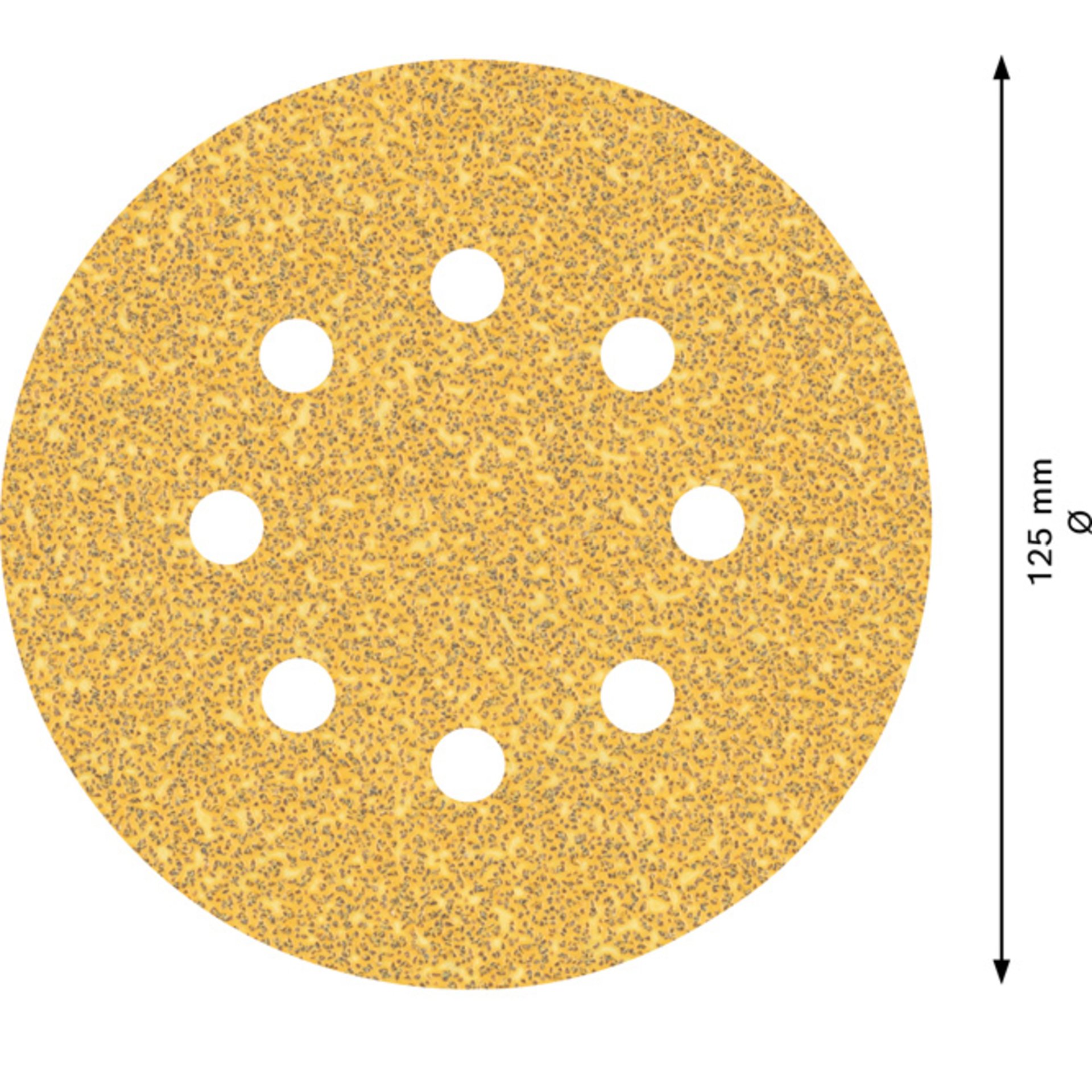 EXPERT C470 Schleifpapier mit 8 Löchern für Exzenterschl., 125 mm, K 40, 5-tlg.