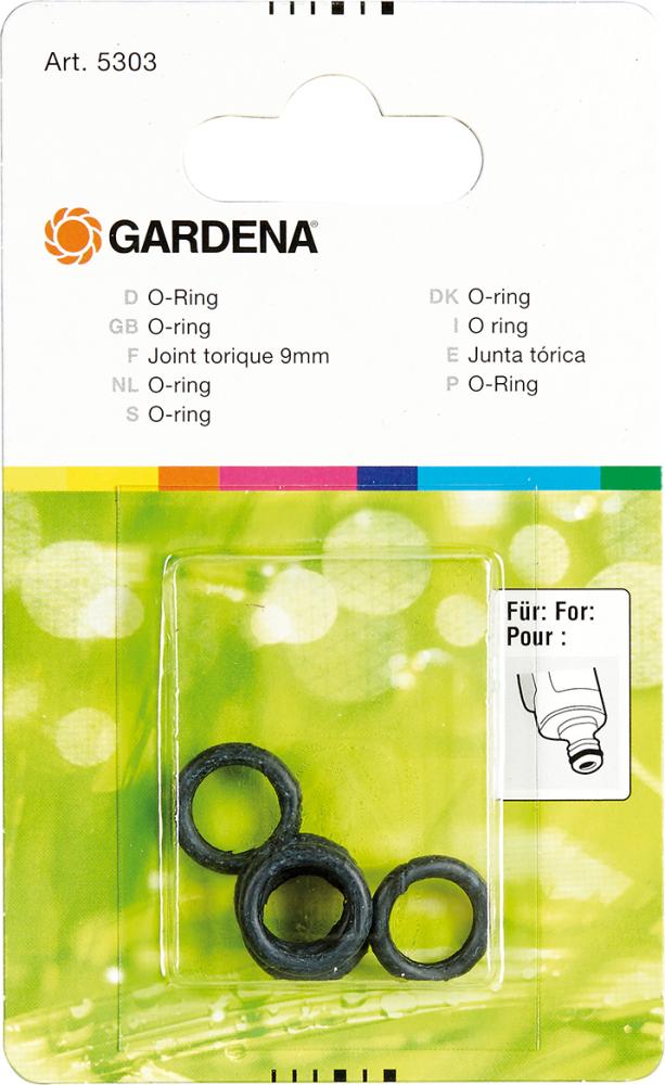 Gardena O-Ring 9mm für System Anschlussnippel, 5 Stück