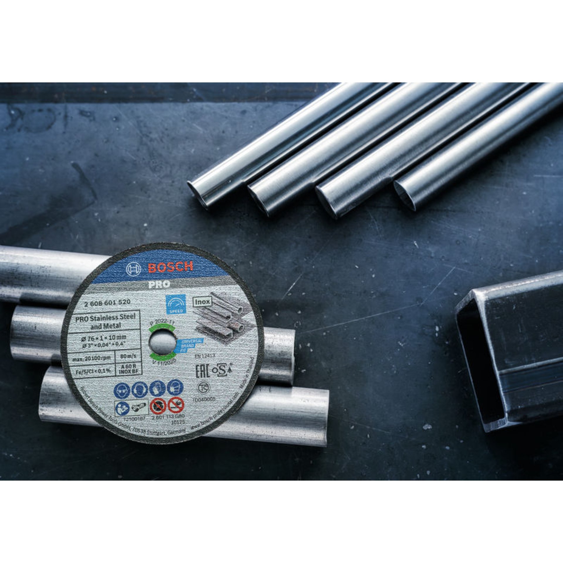 PRO Stainless Steel and Metal Gebundene Trennscheibe, 76 x 1 x 10 mm