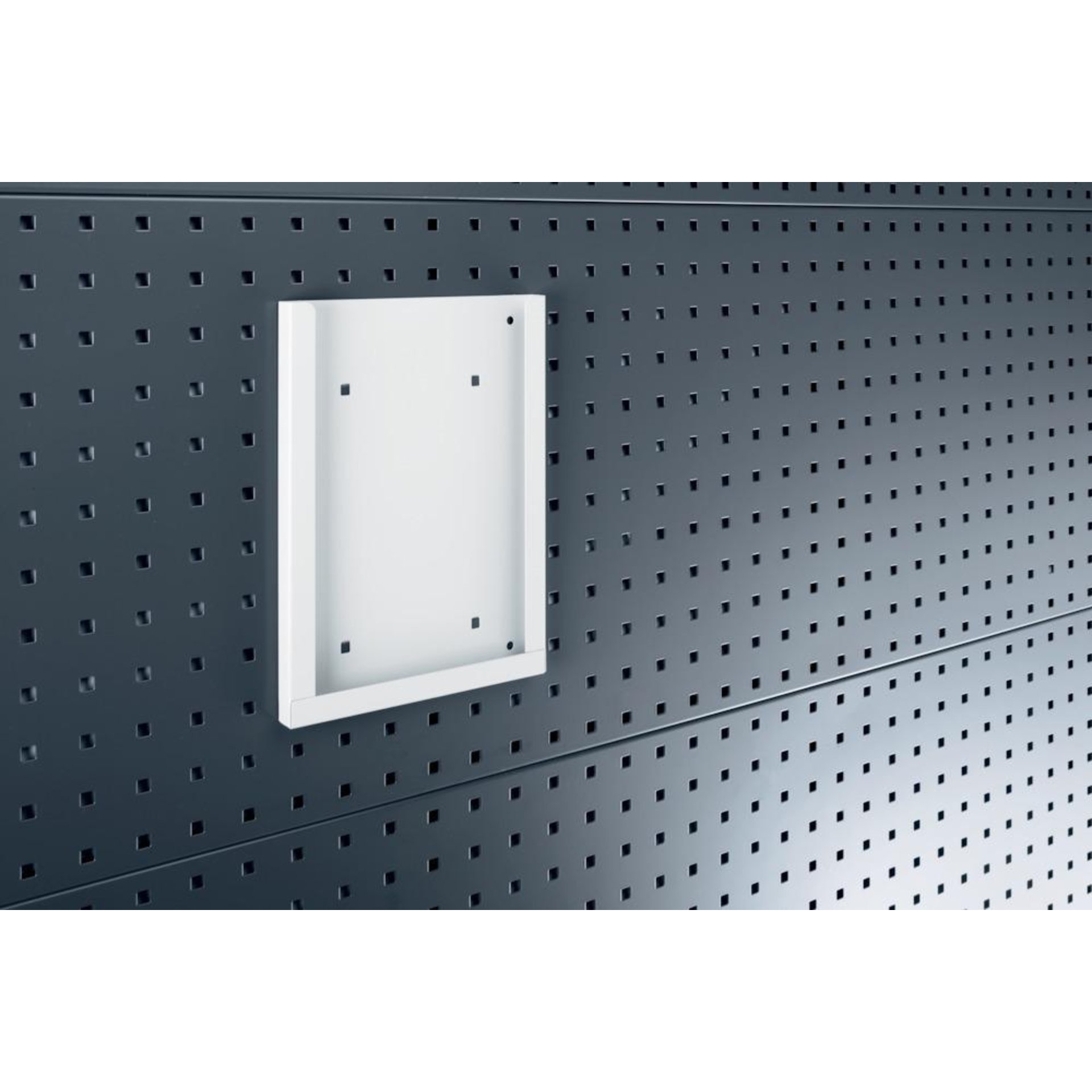 Prospekthalter A4 B224xT20xH302 mm für Lochplatten für Lochplatten bott