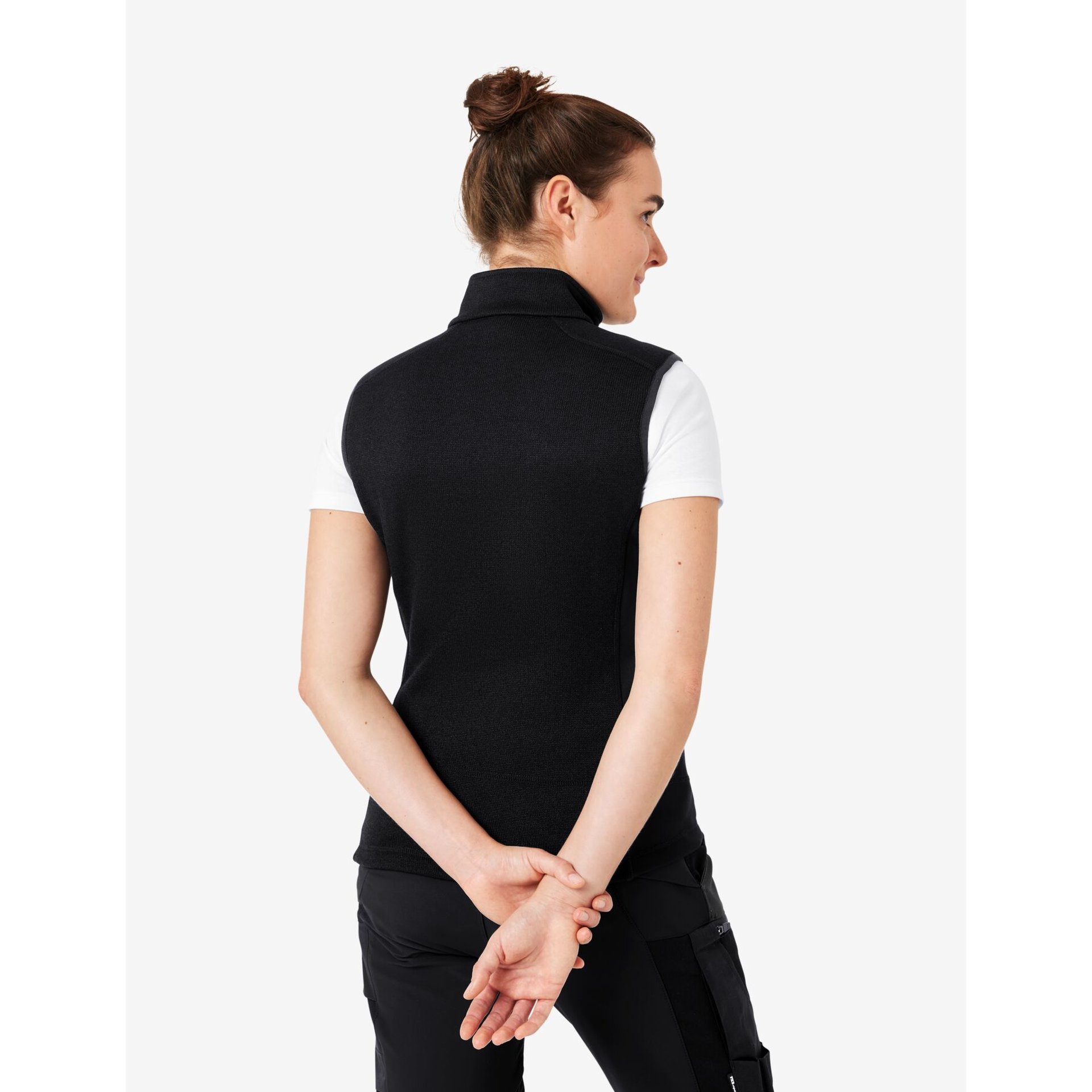 ELSA Strick-Fleece-Weste schwarz S