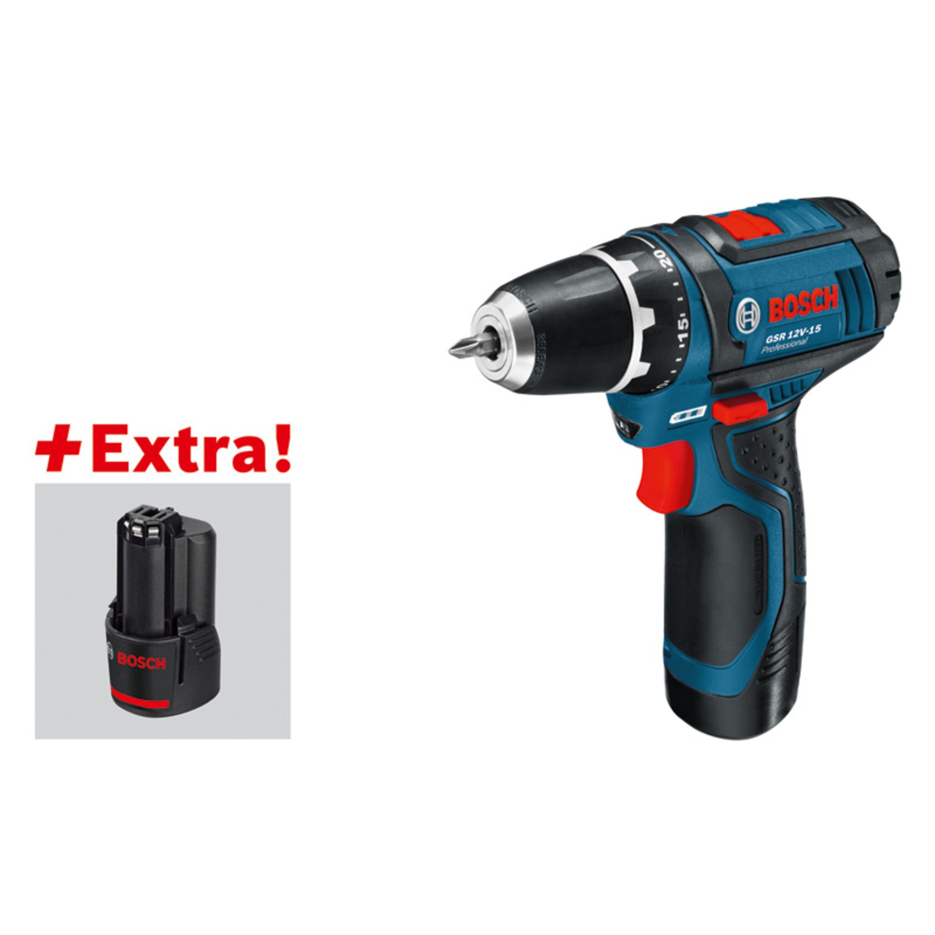 Combo Kit GSR 12V-15 Professional und Handwerkzeuge