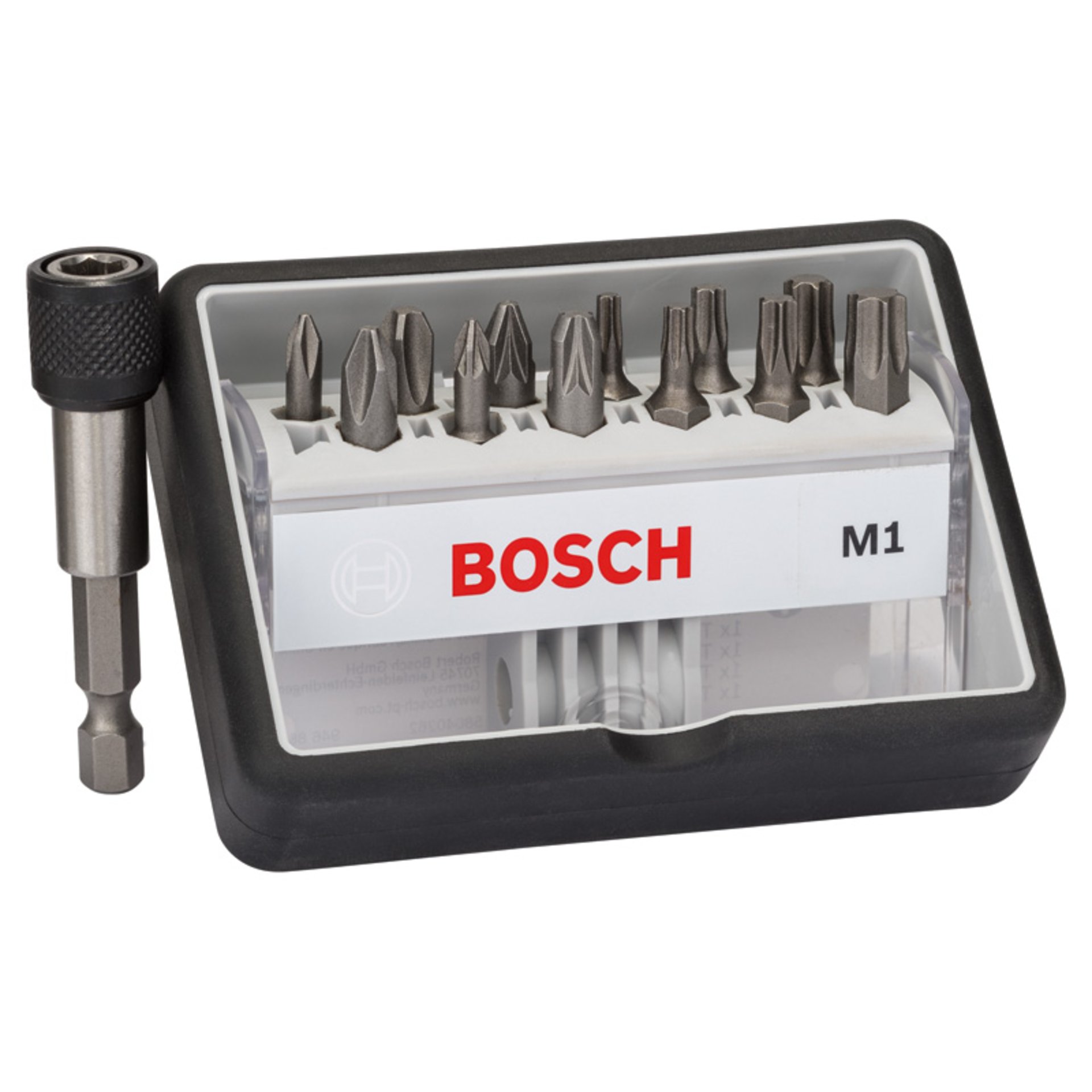 12+1-tlg. Schrauberbit-Set, Robust Line, M PH/PZ/T, Extra Hard-Ausführung
