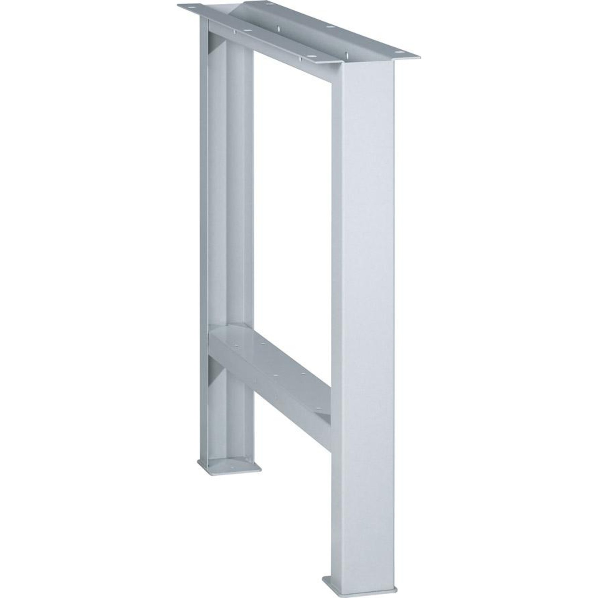 Werkbankfuß RAL 7035 Höhe 800mm für Plattentiefe 700 mm Tragkraft 400kg