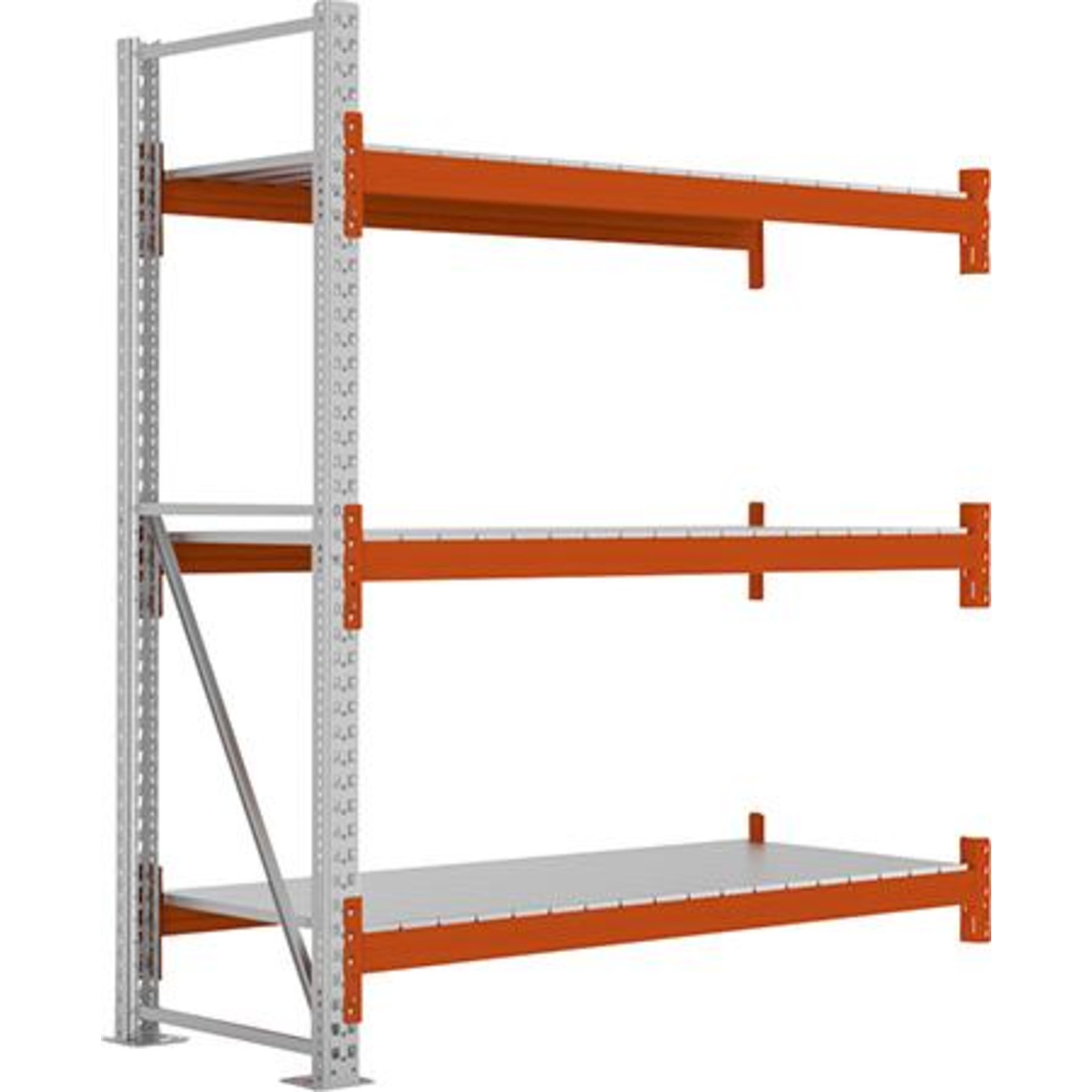 Großfachregal MULTIPAL S B1825xT800xH2200 mm Anbaufeld 3 Böden Fachlast 1800kg