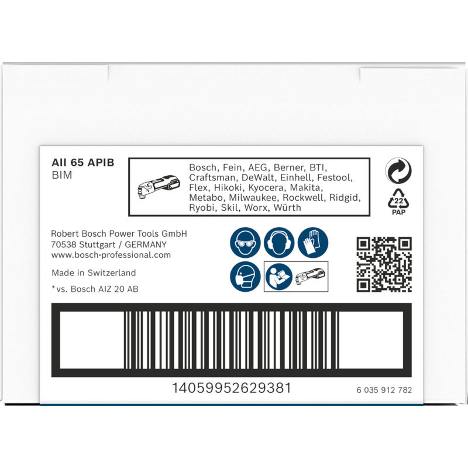 PRO AII 65 APIB Blatt für Multifunktionswerkzeuge, 65 x 40 mm, 25-tlg.