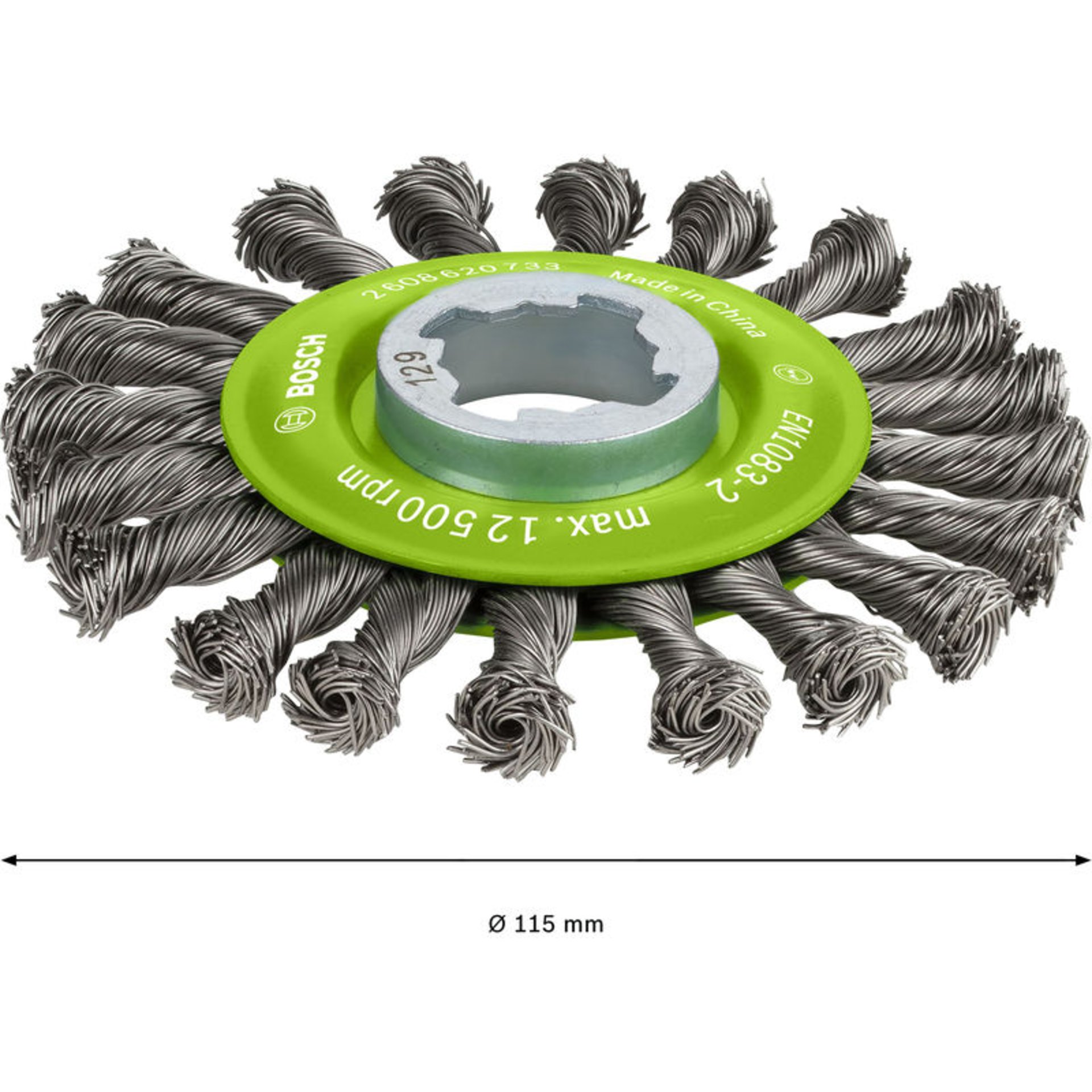PRO Stainless Steel heavy X-Lock Scheibenbürste, 115 x 0,5 mm