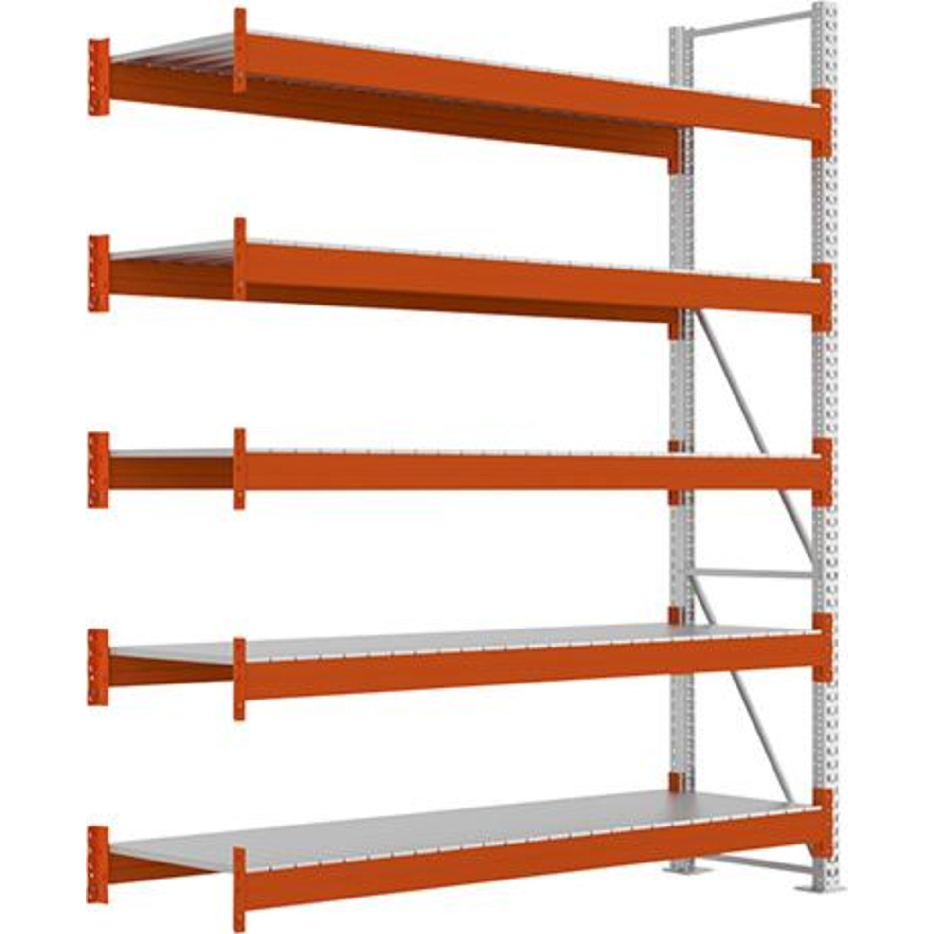 Großfachregal MULTIPAL S B2700xT800xH3300 mm Anbaufeld 5 Böden Fachlast 1900kg META