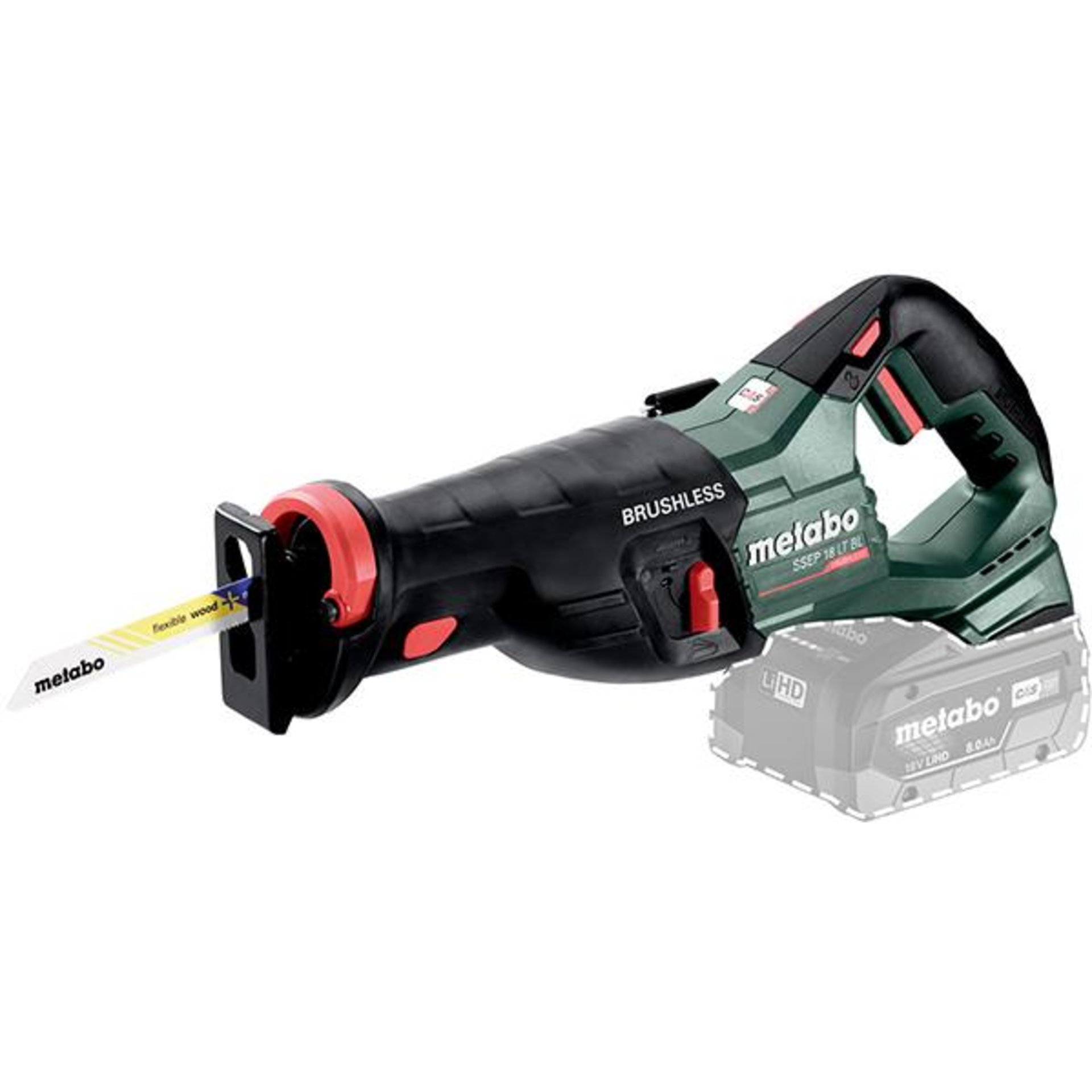 Akku-Säbelsäge solo SSEP 18 LT BL Metabo ohne Akku ohne Ladegerät metaBOX