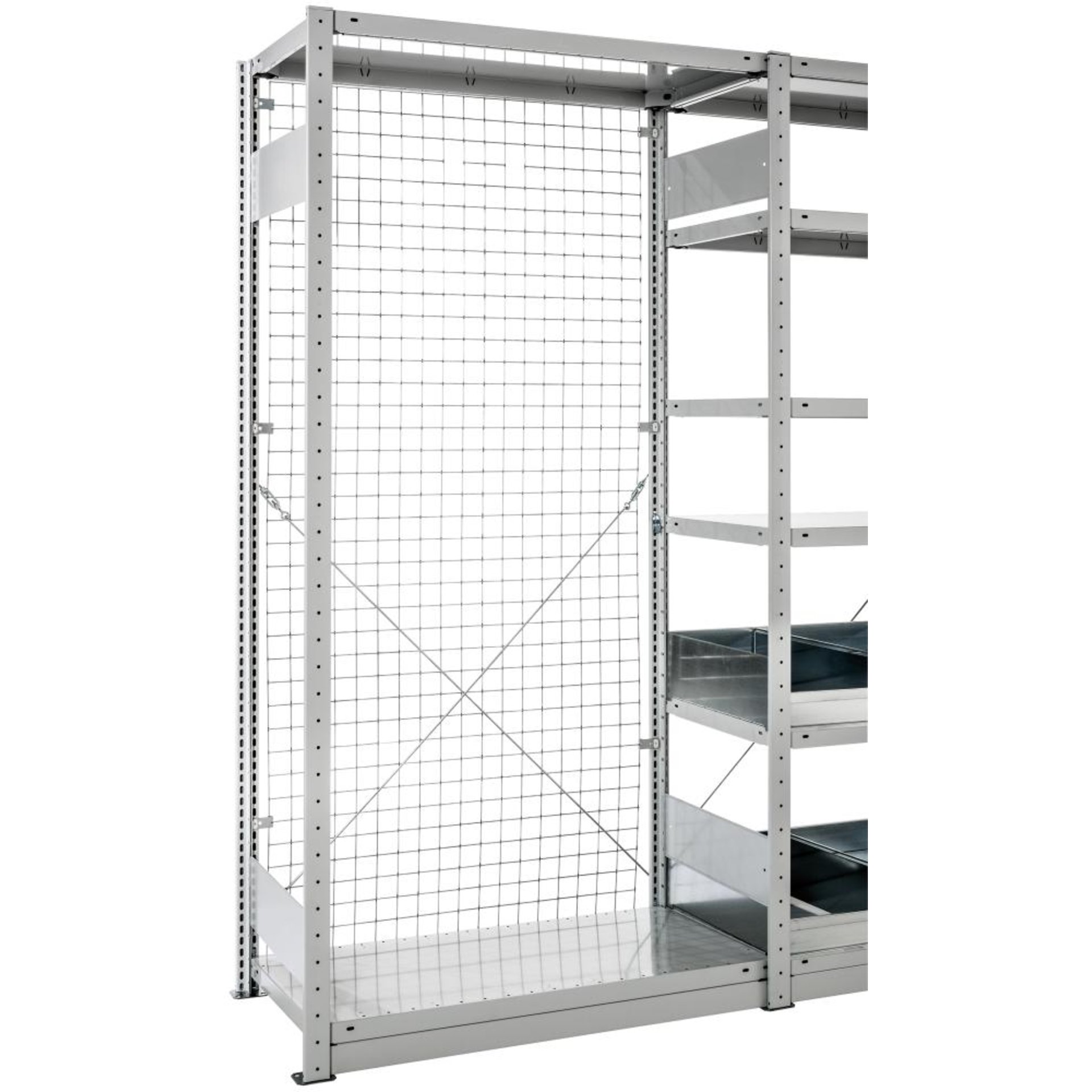 Rückwand Meta-CLIP H1900xB1000 mm verzinkt Drahtwand