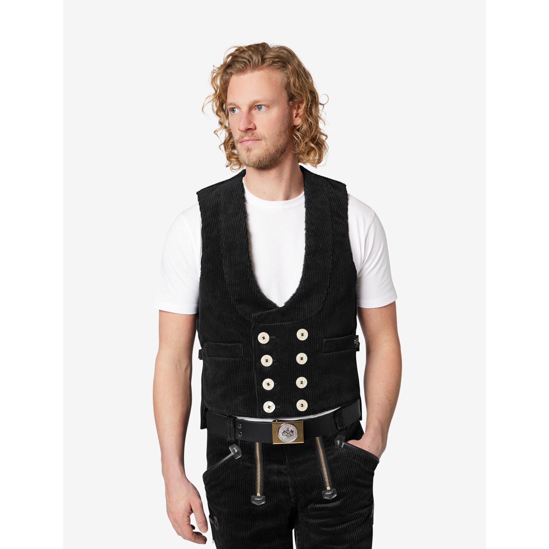 THOMAS Zunftweste Trenkercord schwarz 62