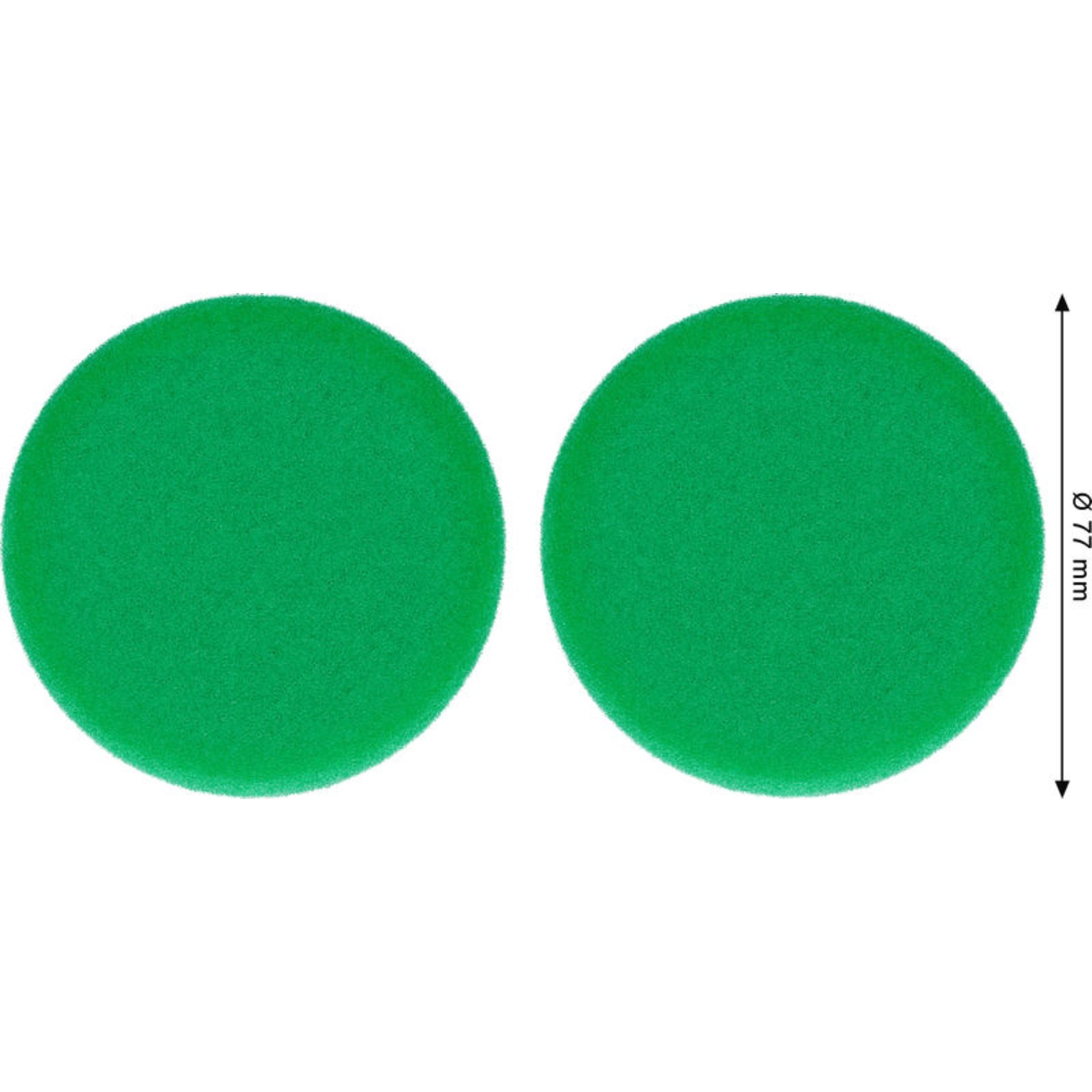 Polierschwamm, 77 mm, geschnitten, 2 Stk