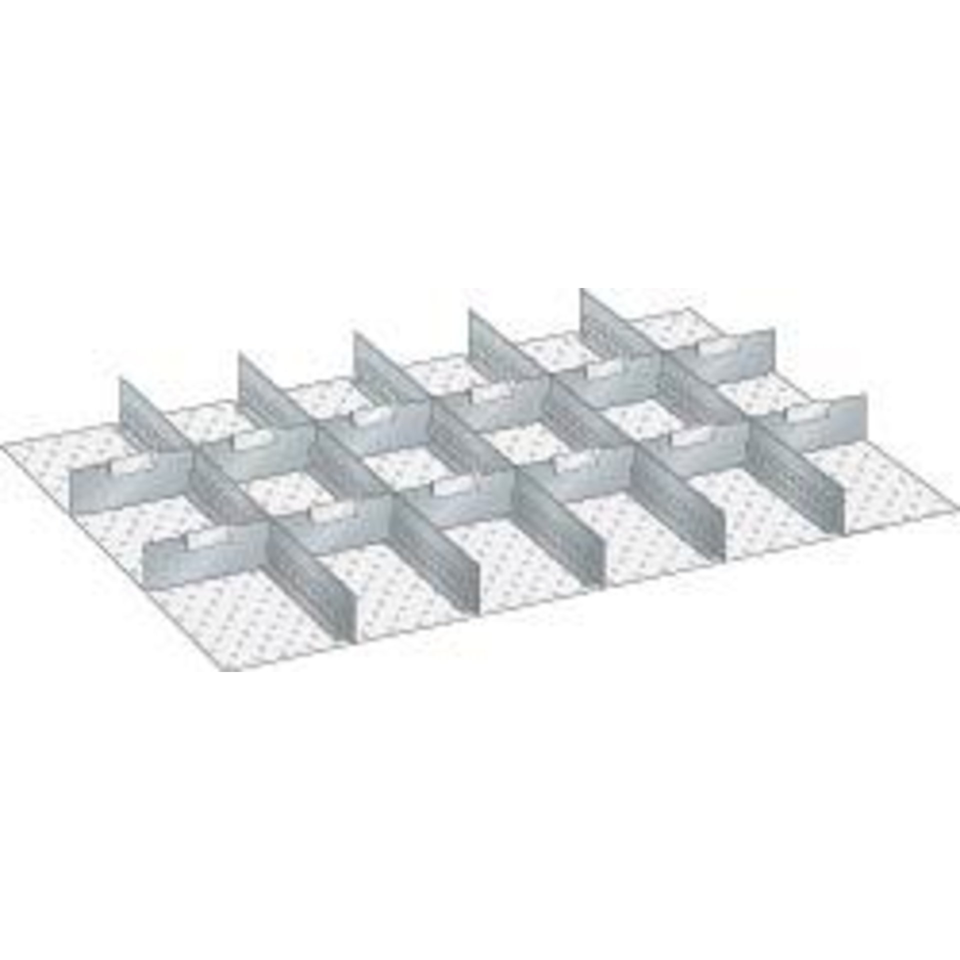 Trenn- und Schlitzwand, 54 x 36, Schubladen-Einteilungsmaterial