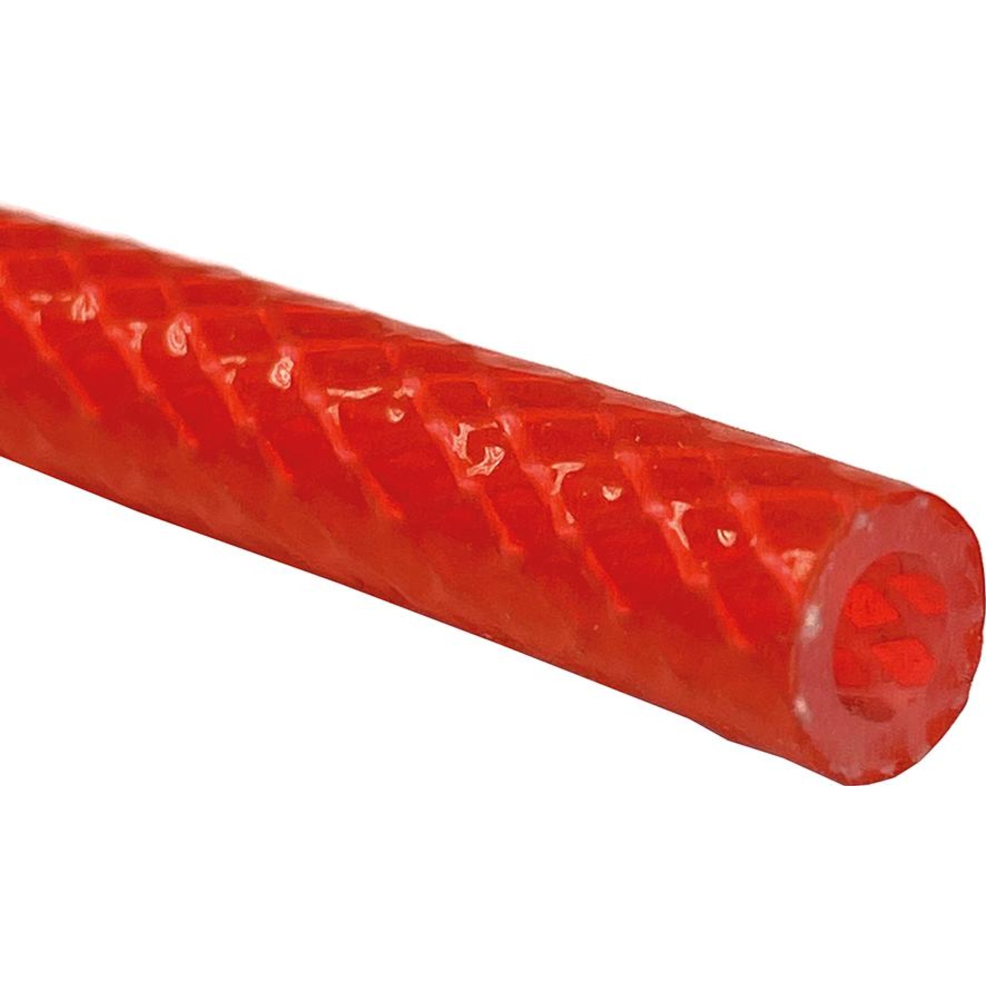 Silikonschlauch rot mit Einlage, 25x5mm, 25m