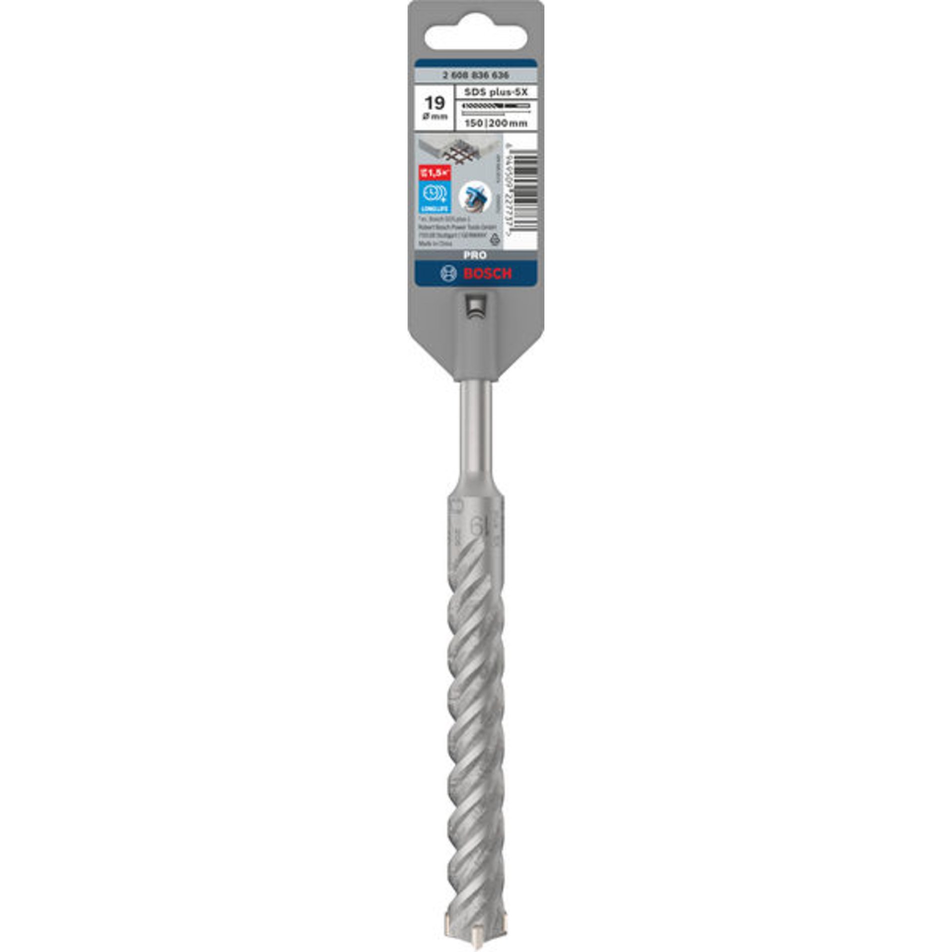 PRO SDS plus-5X Hammerbohrer, 19 x 150 x 200 mm