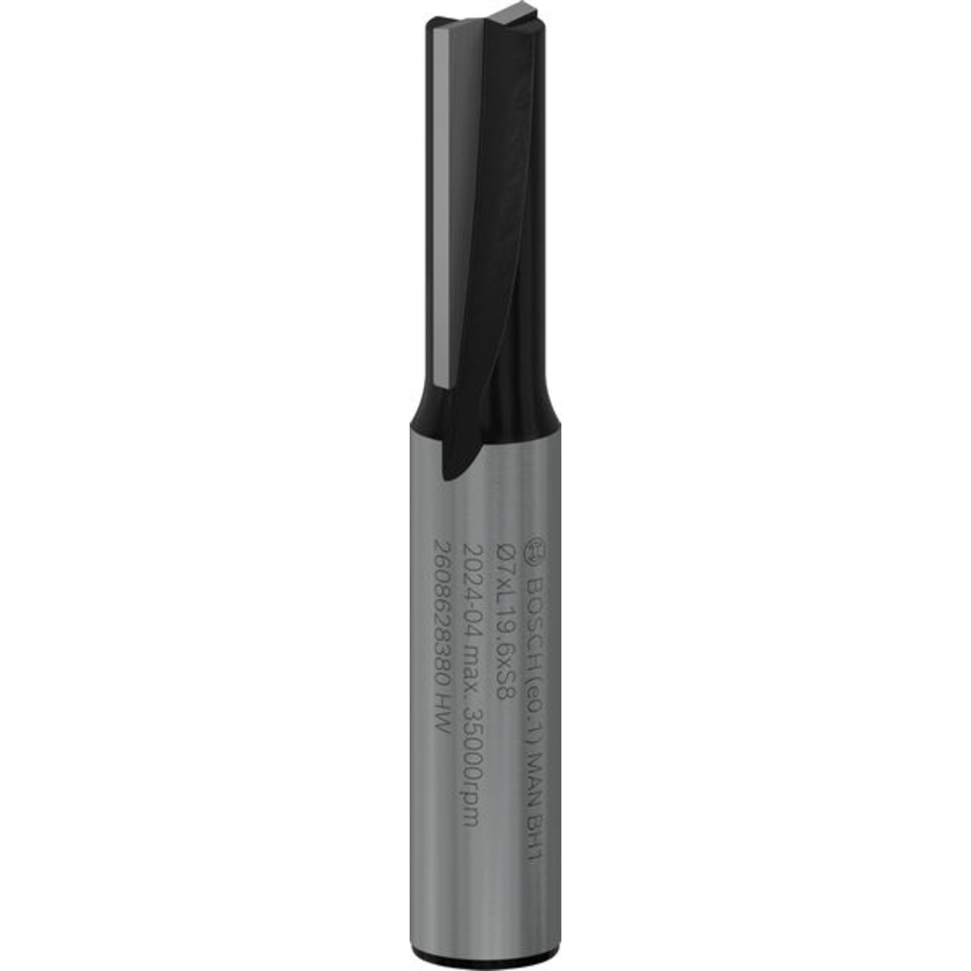 PRO Nutfräser, zweischneidig, Ø 7 x L 19,6, Schaft 8 mm
