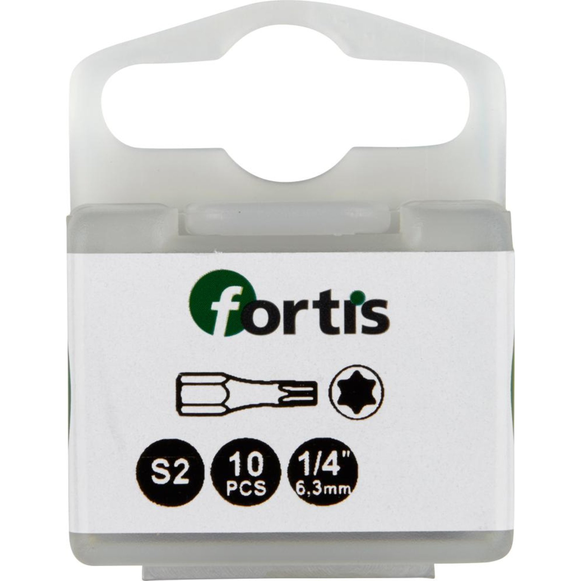Bit Torsion 1/4" DIN3126 C6,3 T40x25mm 10er Pack FORTIS