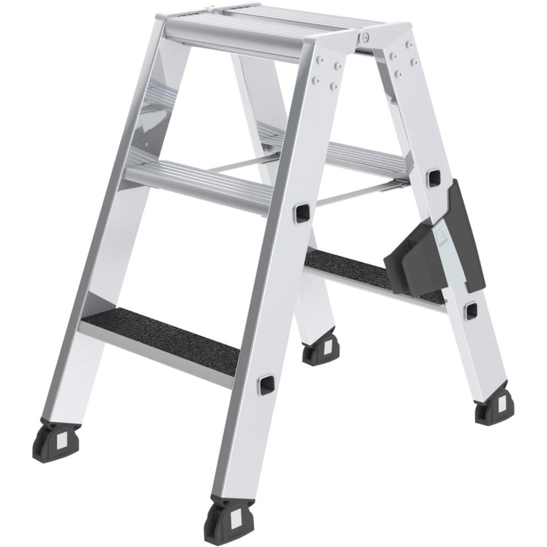 Stufen-Stehleiter, beidseitig begehbar mit clip-step R13