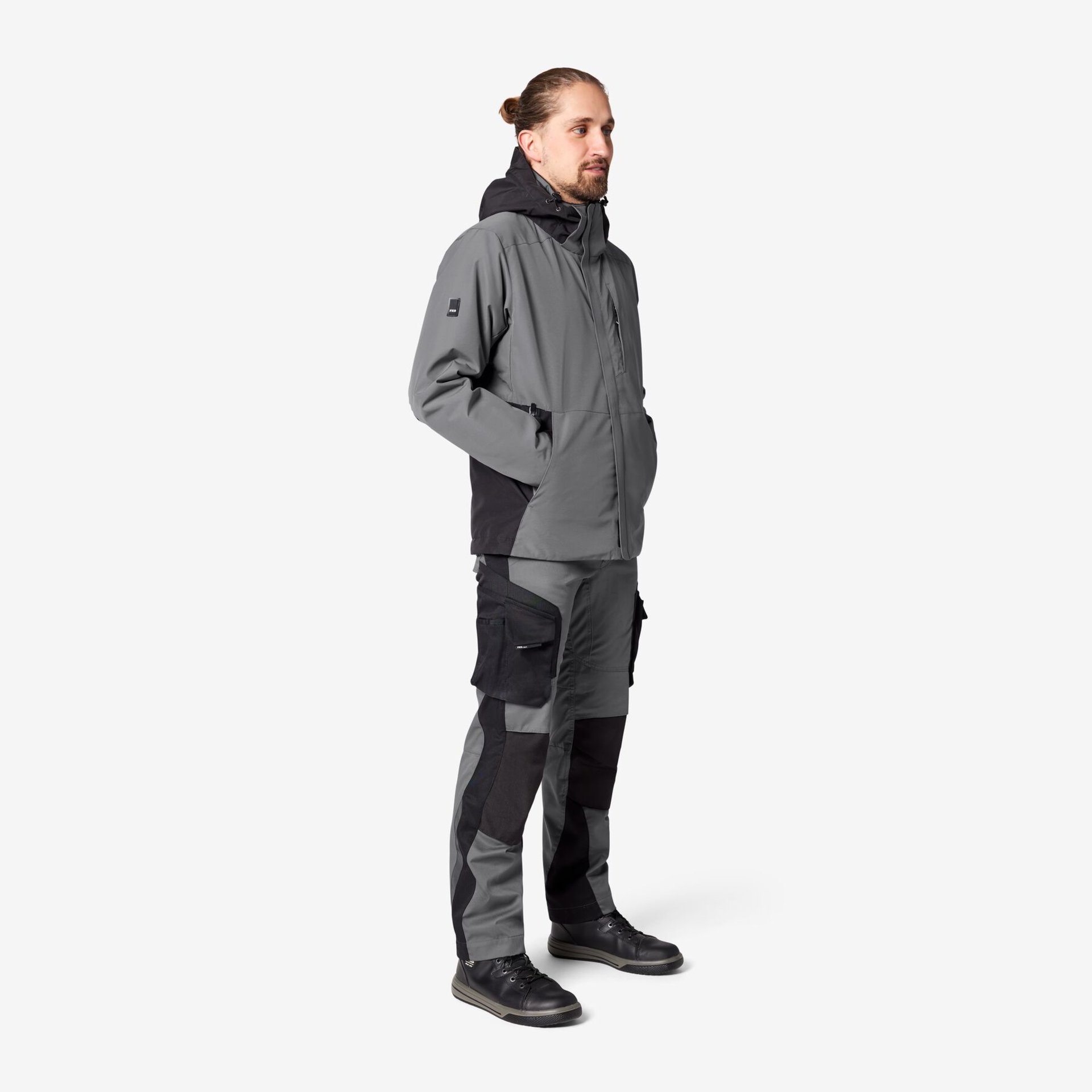 FLORIAN Arbeitshose grau-schwarz 52