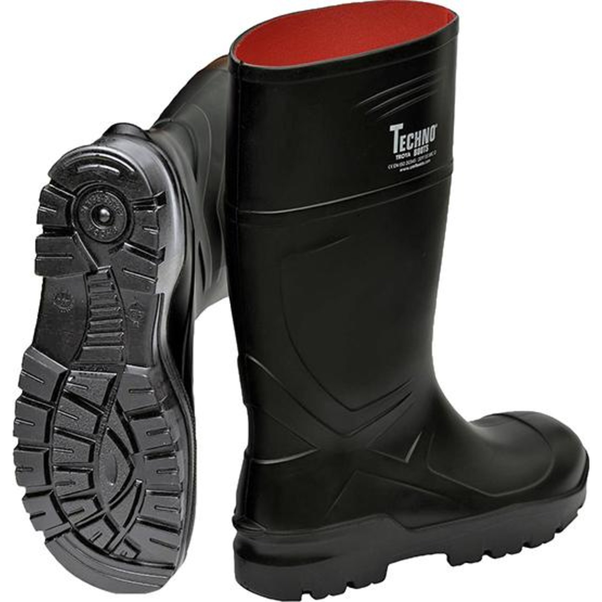 Stiefel 35330 OTRA PU, S5, schwarz Gr. 44 TECHNO BOOTS