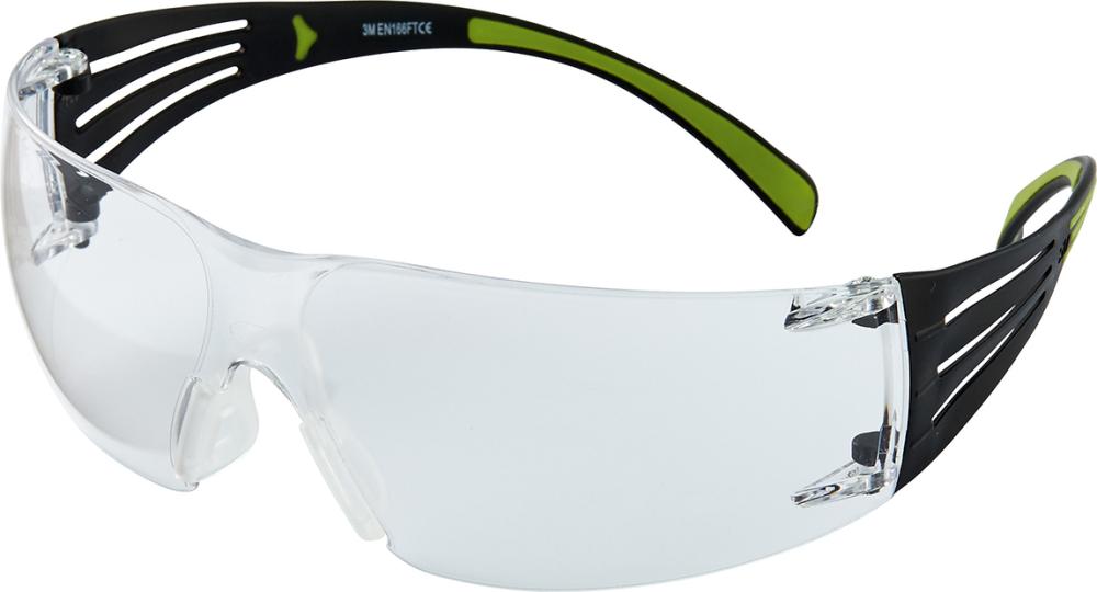 3M Schutzbrille SECUREFIT SF401AF/schwarz/grün/klar