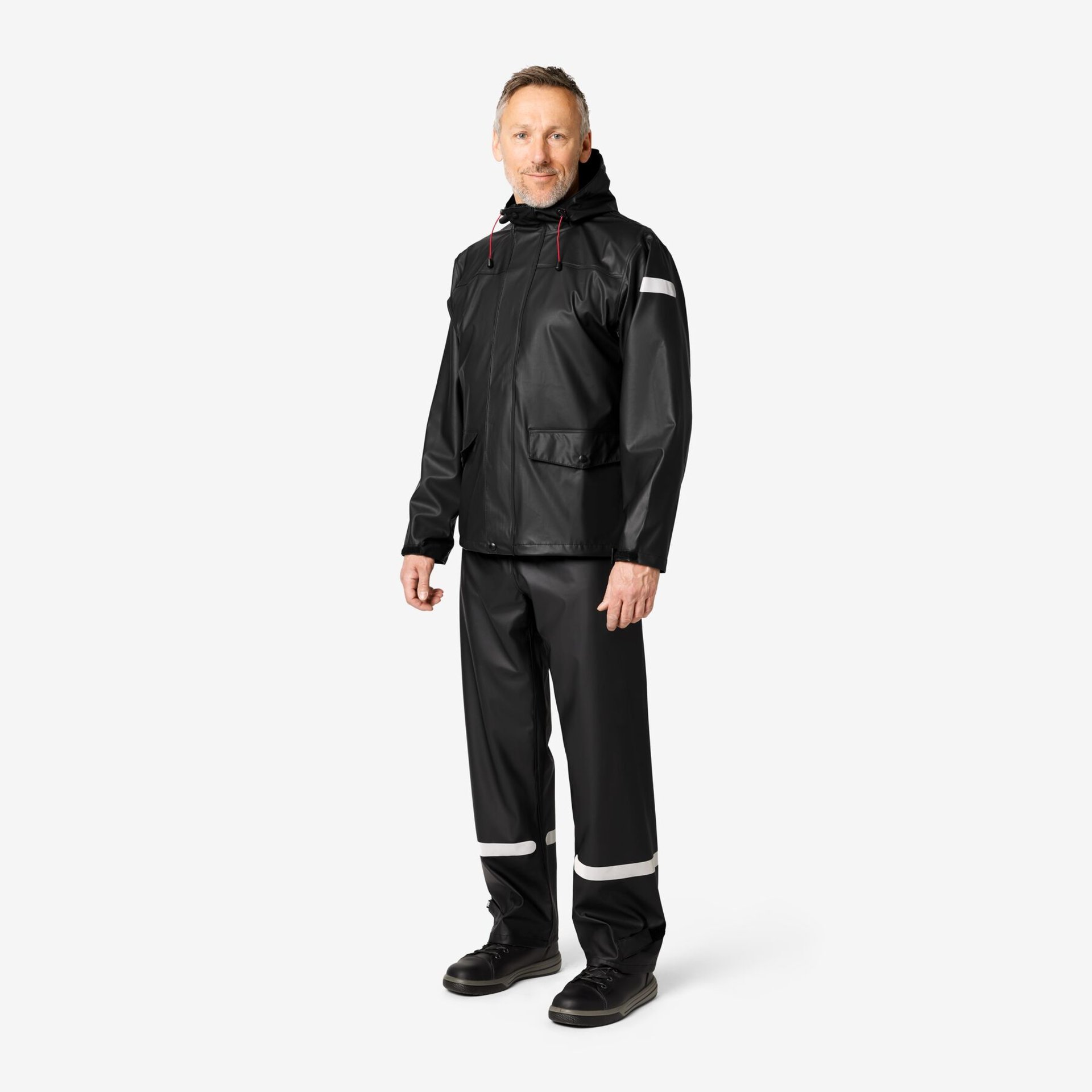 RAINER PU-Stretch-Regenjacke EN 343 schwarz XL