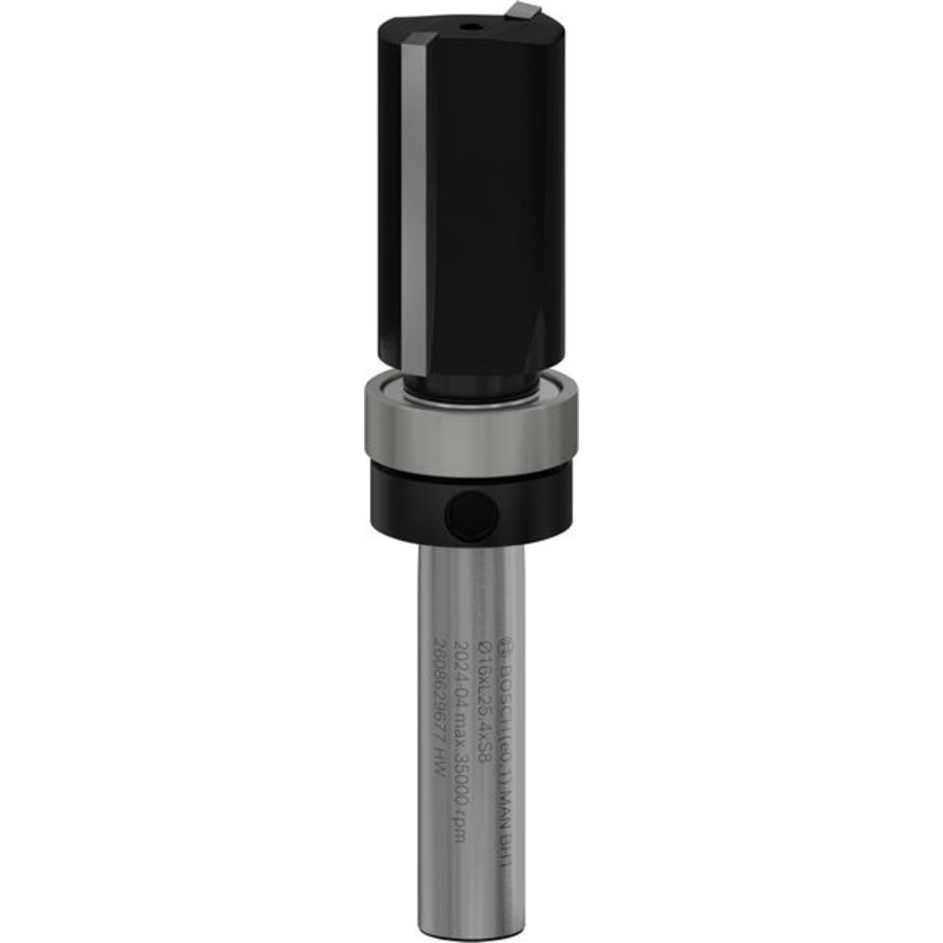 PRO Bündigfräser mit obenliegendem Führungskugellager, Ø16 x L25,4, Schaft 8 mm