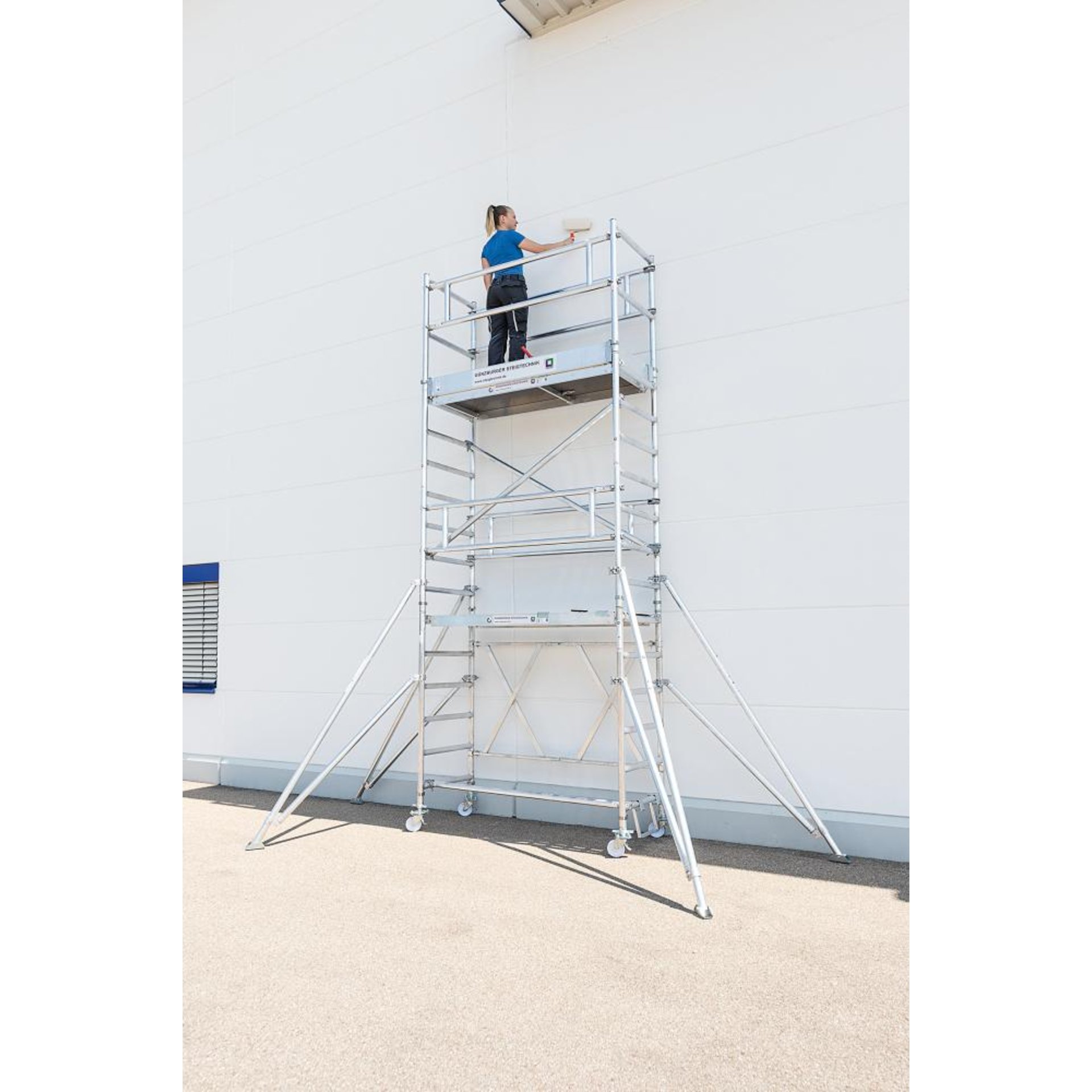 Alu-Klappgerüst Plattform B1800xT750 mm Plattformhöhe 1,80 m Arbeitshöhe bis 3,80 m