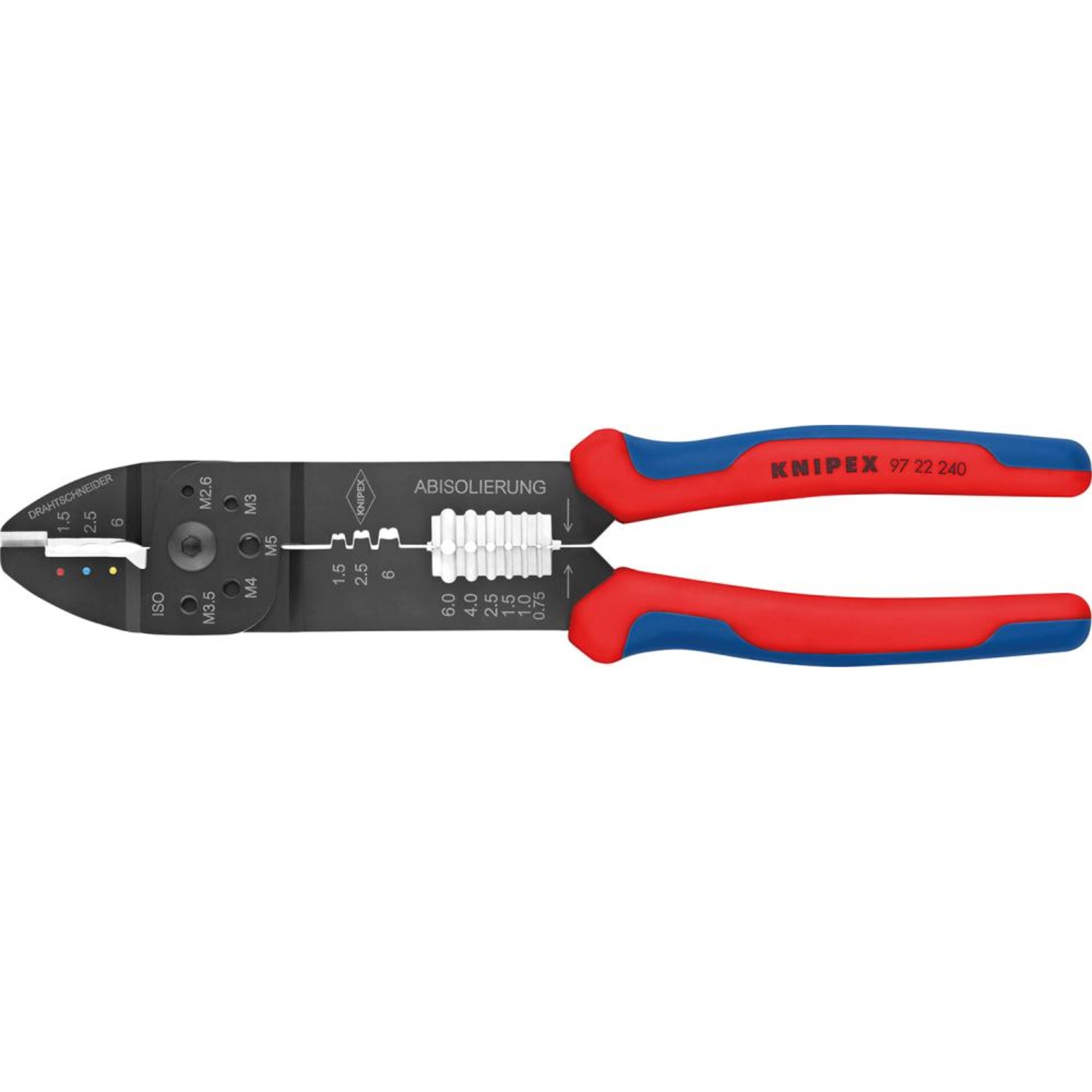 Crimpzange 9722240 für isolierte Kabelschuhe 0,75-6qmm KNIPEX