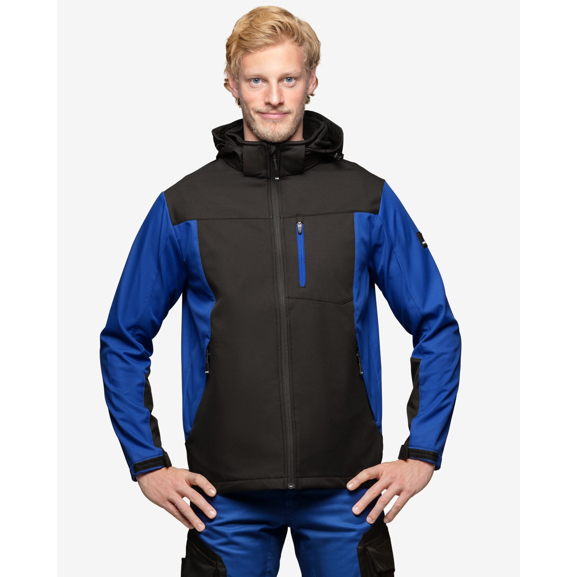 JANNIK Softshell-Jacke royalblau-schwarz 5XL
