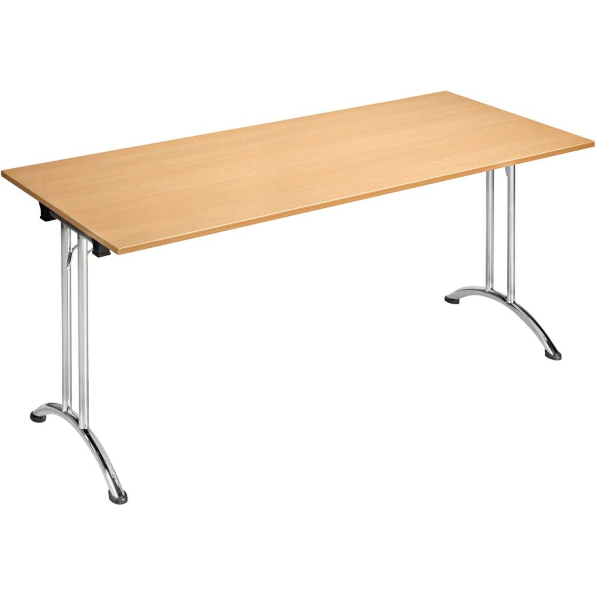Klapptisch gebogene Kufe 140x70 cm grau