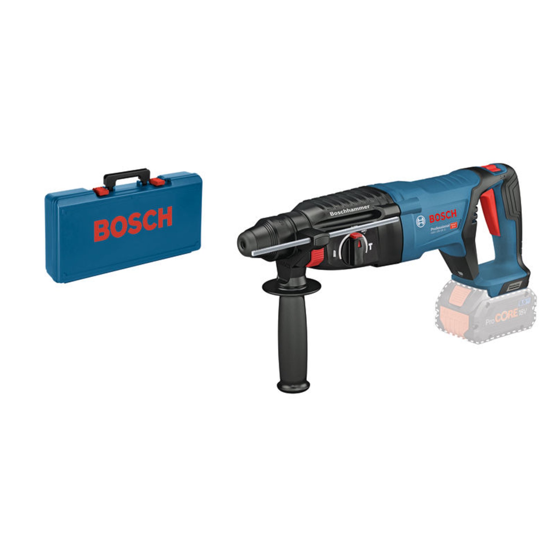 Akku-Bohrhammer mit SDS plus GBH 18V-26 D im Handwerkerkoffer