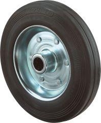 Gummirad 200 mm Stahlblech Rollenkorbl.