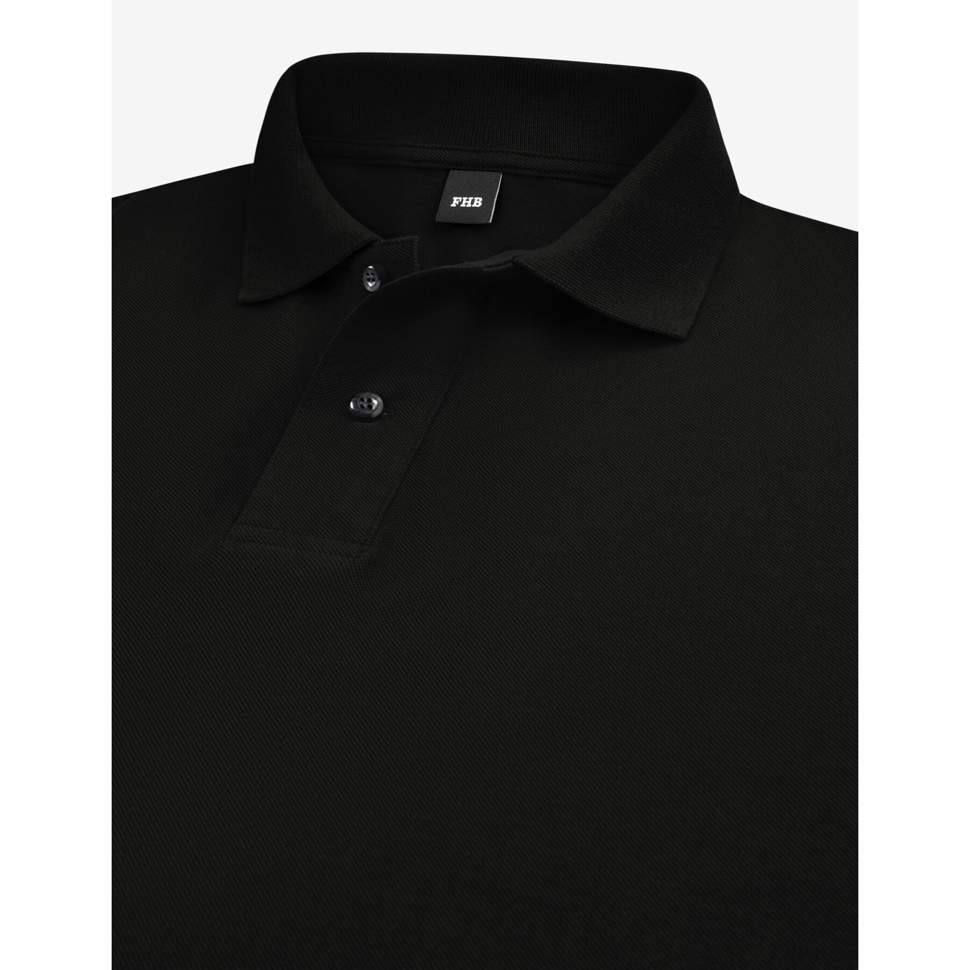 DANIEL Polo-Shirt einfarbig schwarz Gr. 3XL