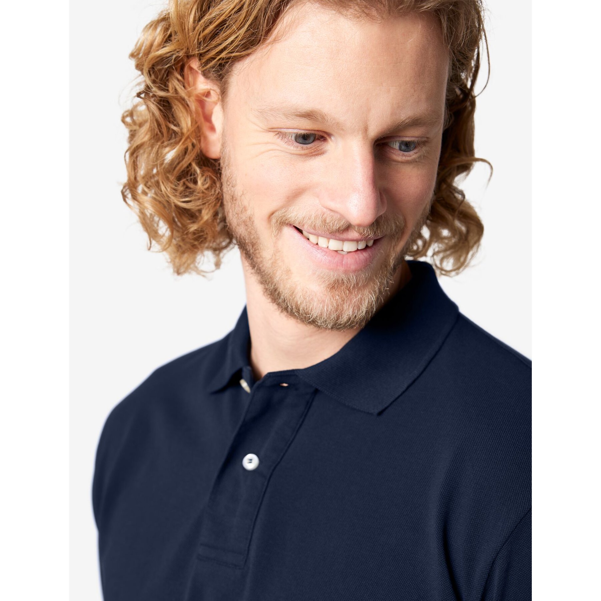 DANIEL Polo-Shirt einfarbig marine Gr. 4XL