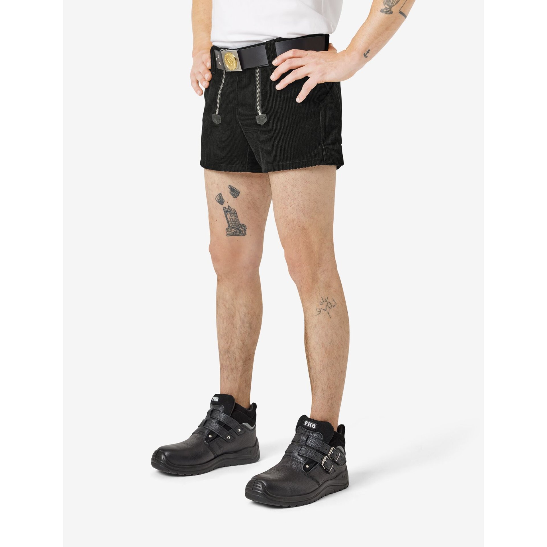 FERDINAND Zunft-Shorts extra kurz schwarz 56