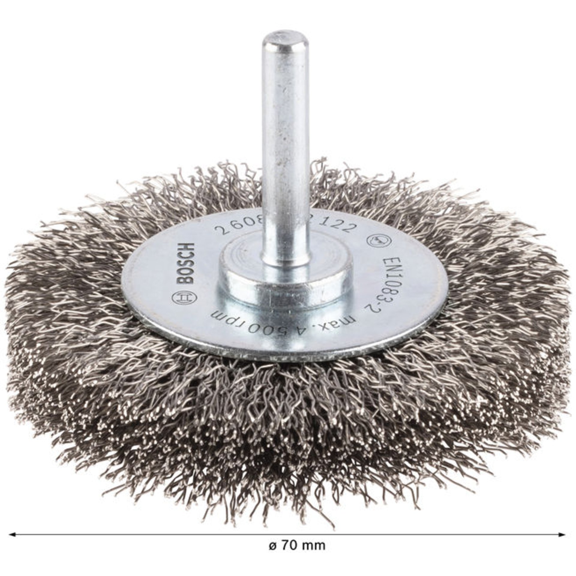 PRO Stainless Steel clean Scheibenbürste, gerader Schaft, 70 x 0,3 mm