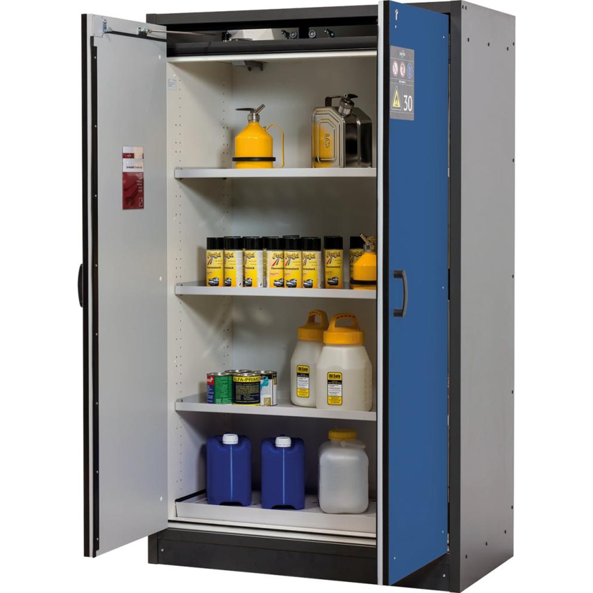 Schrank Q-Classic-30 1164x1947 2Tür.3FB,Blau