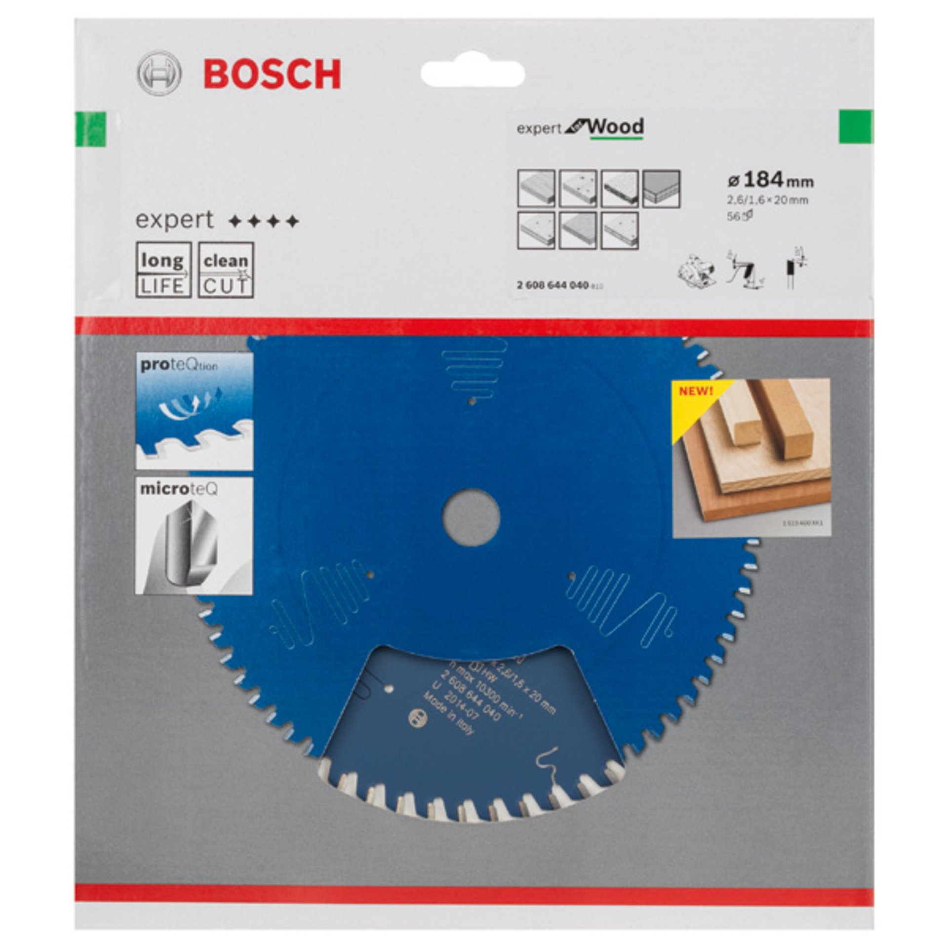 Kreissägeblatt Expert for Wood, H 184 x 20, Z56