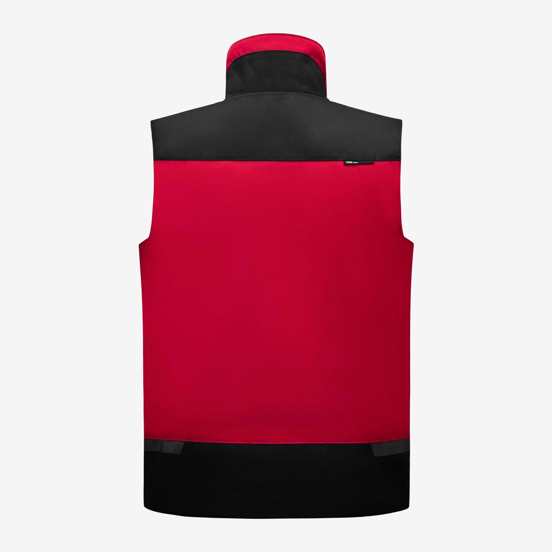 HAUKE Arbeitsweste rot-schwarz 4XL