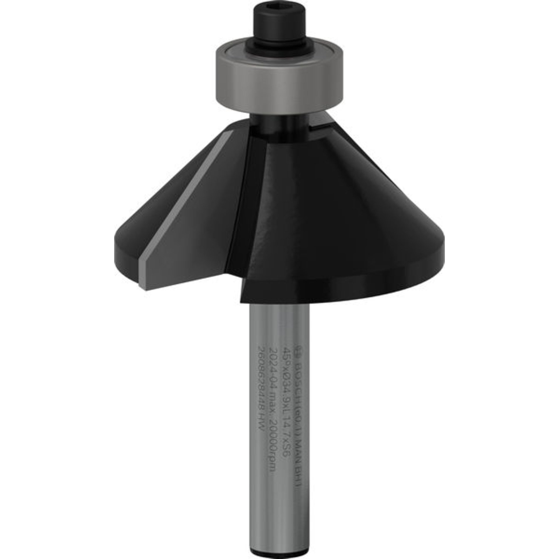 PRO Fasefräser, 45°, Schaft 6 mm