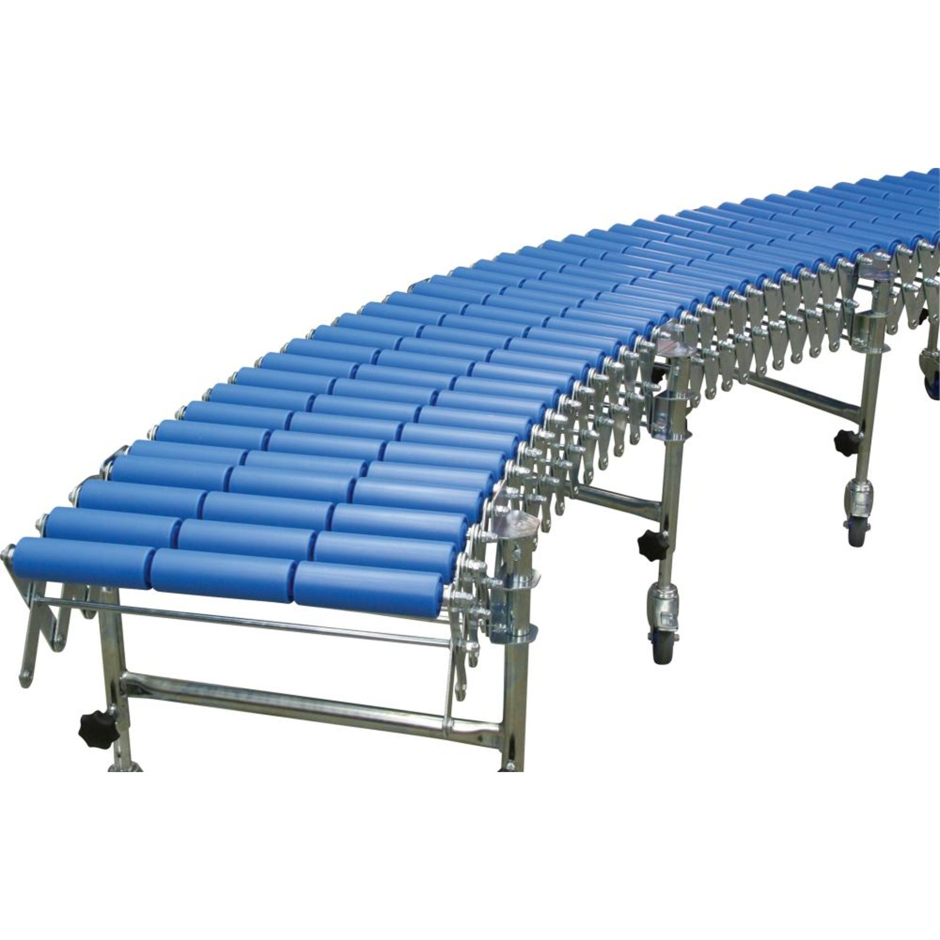 Scheren-Rollenbahn, 600mmB=600mm,L=1,9-4,4m Blume Förderanlagen