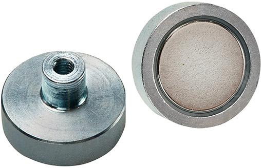 Format Flachgreifer-Magnet NdFeBmit Gewindebuchse 8x4,5/ 11,5mm