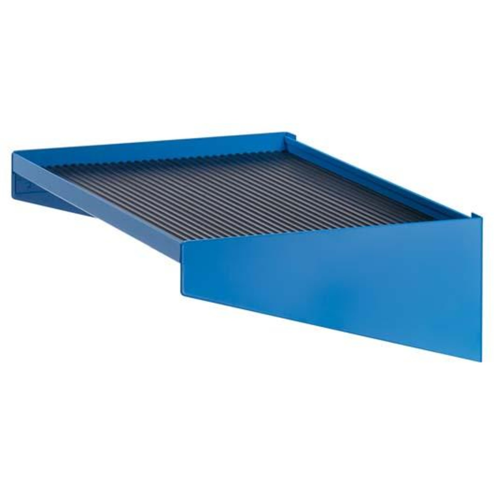 Ablage zu NC-Wagen mit PVC-Rillenmatte 36x27 E RAL 5012