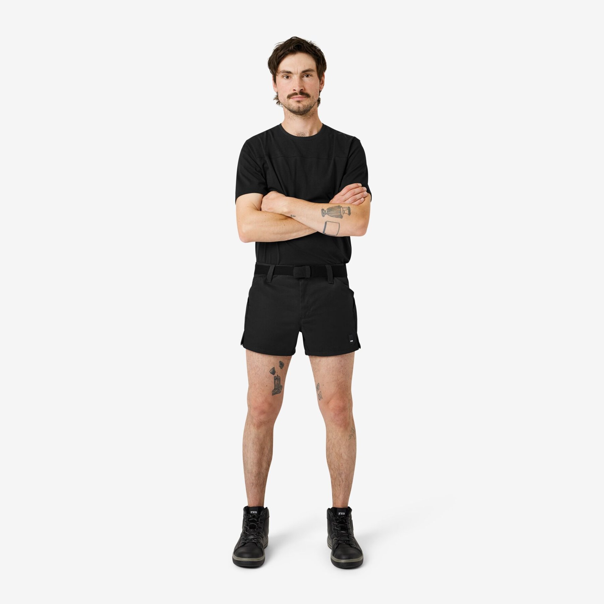JESKO Arbeits-Shorts extra kurz schwarz 42